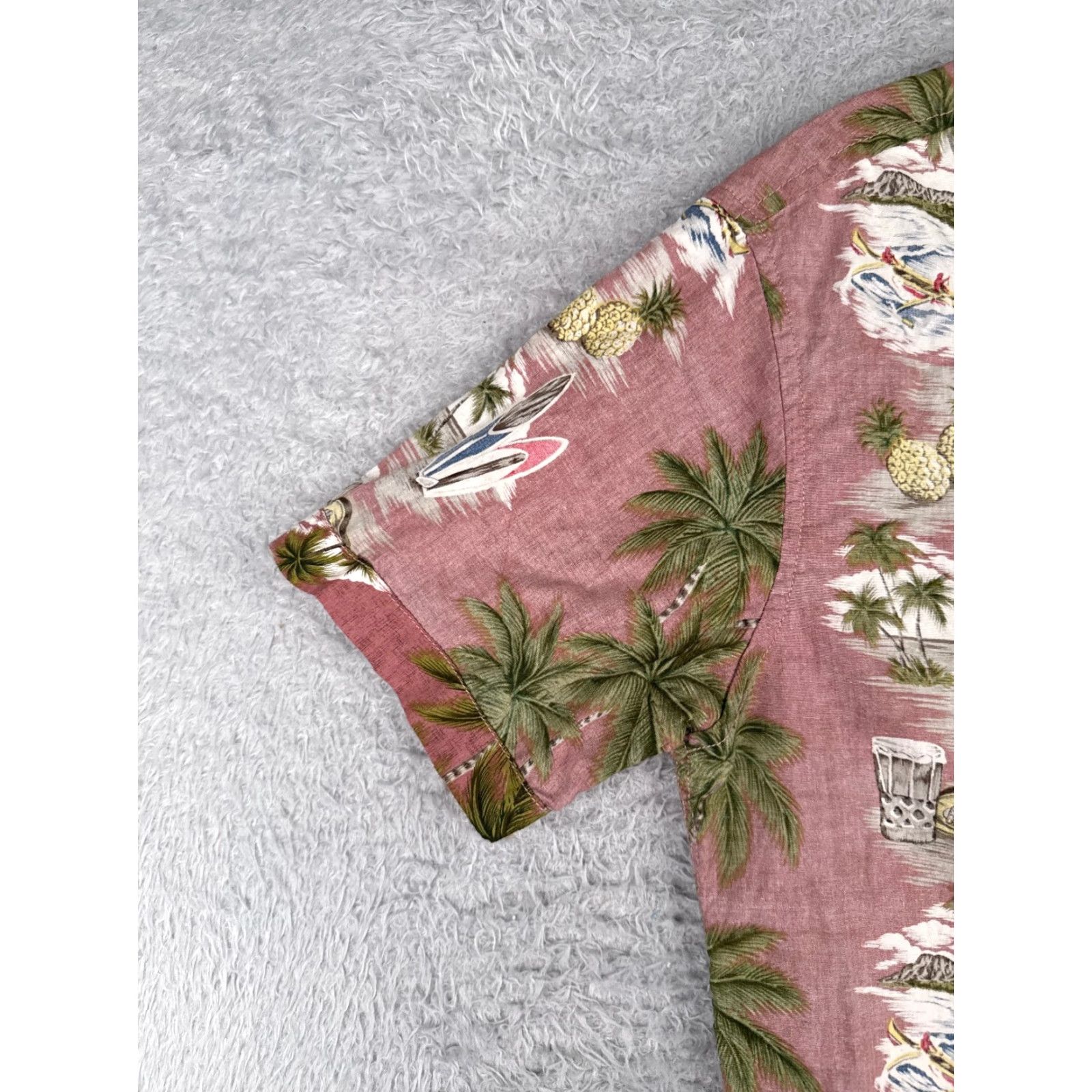 Vintage Rustic Souls Shirt Men S Red Pineapple Surf Hawaiian Inside Out Size US S / EU 44-46 / 1 - 3 Thumbnail