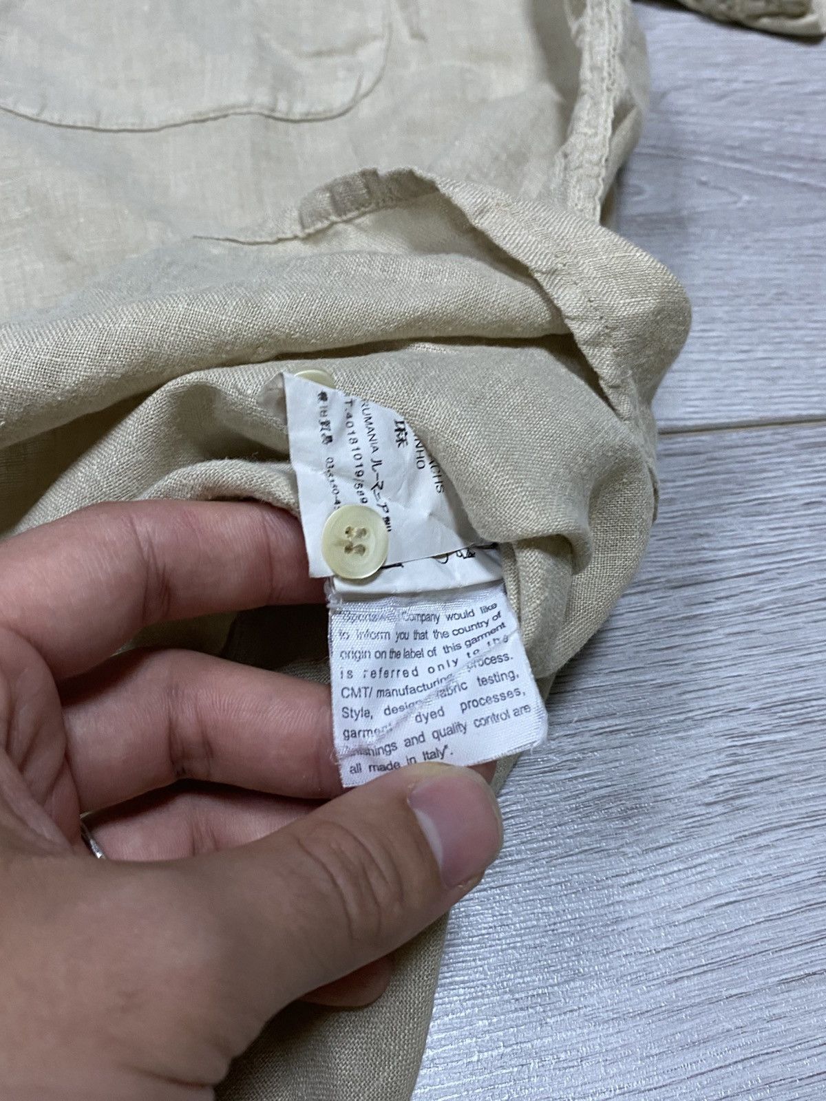 C.P. Company CP company linen lino flax vintage short buttons Size US XL / EU 56 / 4 - 7 Thumbnail