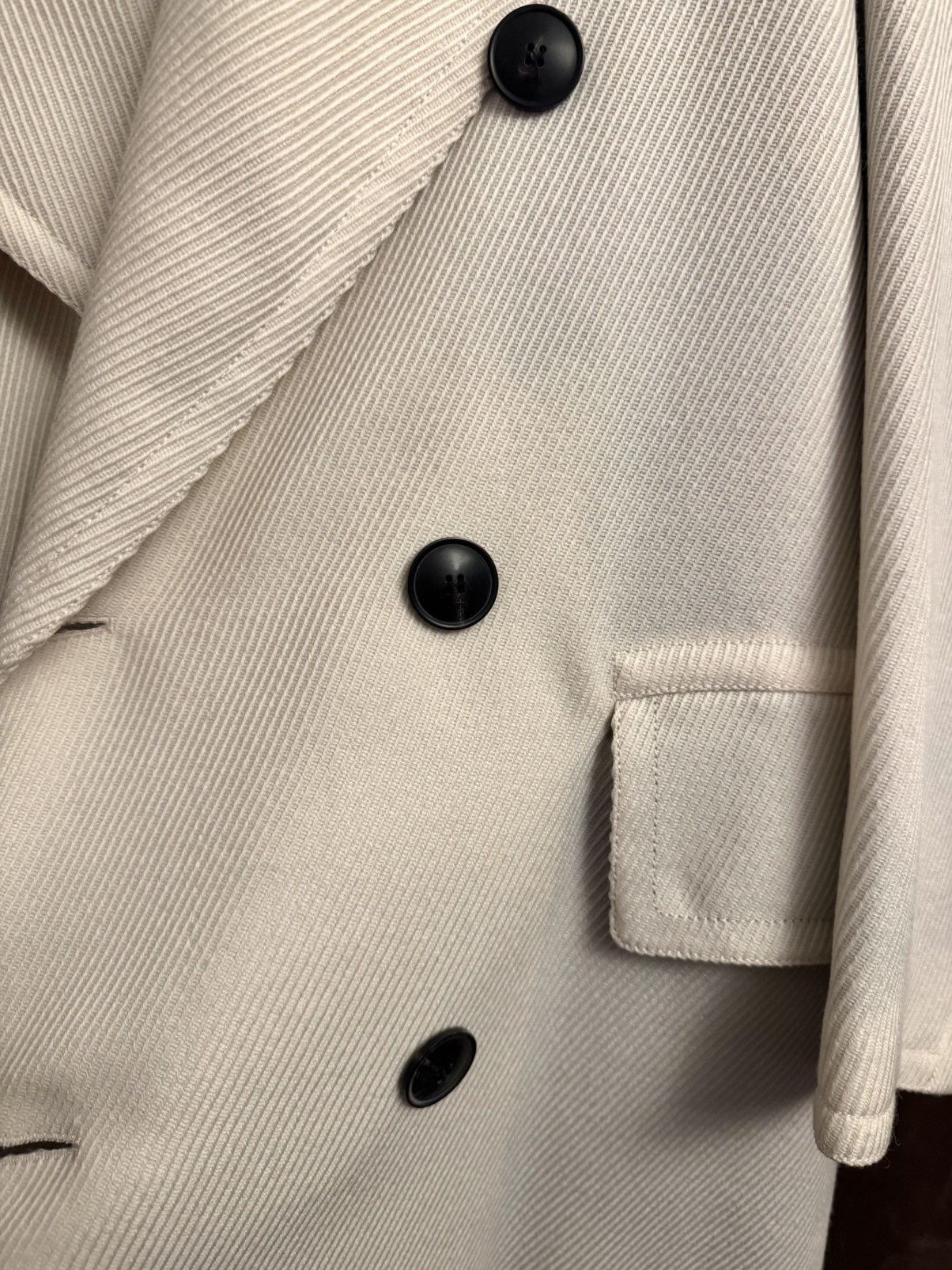 AMI Ami Paris runway fw20 cream wool coat 42 xxs men Size US XS / EU 42 / 0 - 11 Thumbnail
