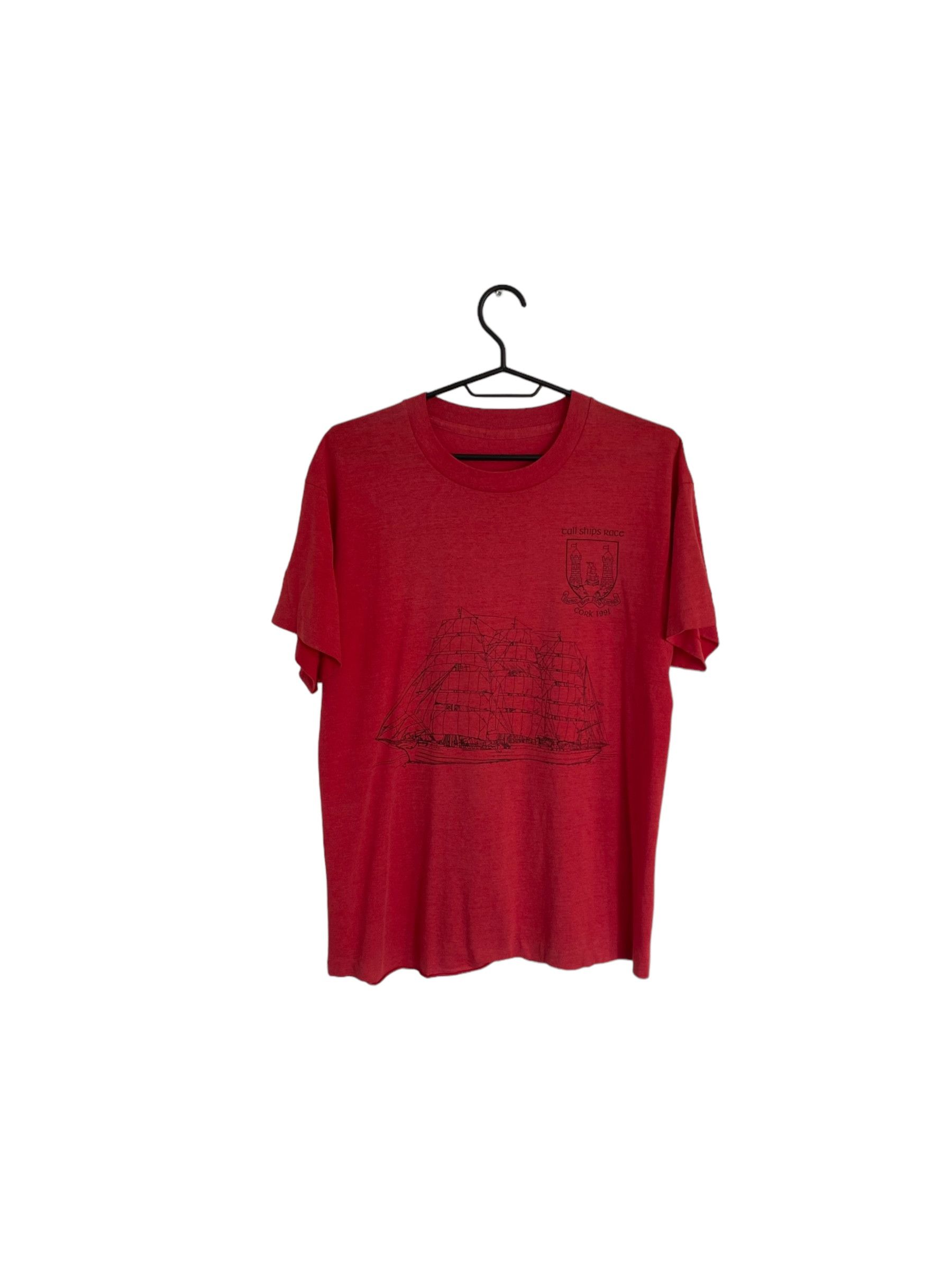 1991 Tall ships race cork single stitch vintage tee