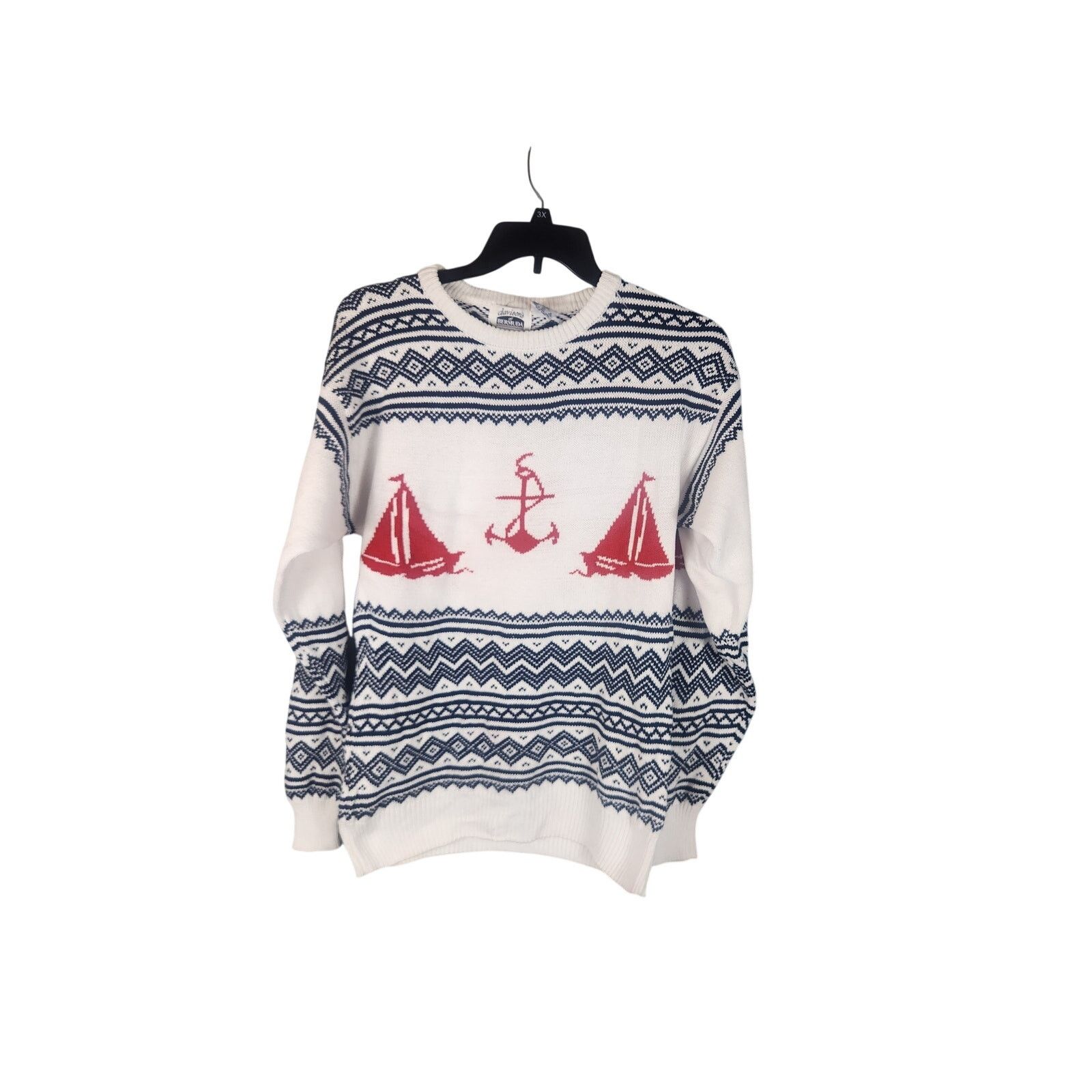 Other Vintage 90s Nautical Sweater men's large Size US L / EU 52-54 / 3 - 1 Thumbnail