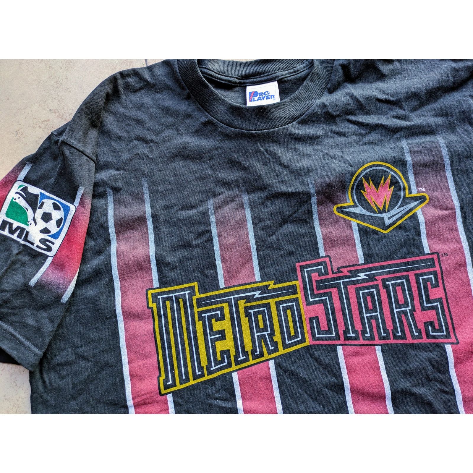 Nike × Starter NY/NJ MetroStars 90s "shirsey" XL jersey blk MLS soccer vtg Size US XL / EU 56 / 4 - 1 Thumbnail