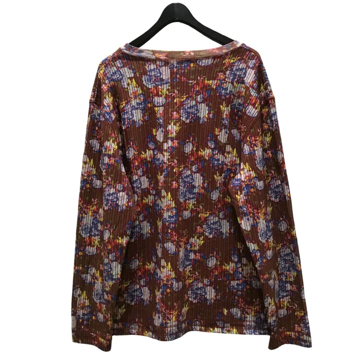 Craig Green Allover Floral V Neck Long Sleeve Tee Size L / US 10 / IT 46 - 2 Thumbnail