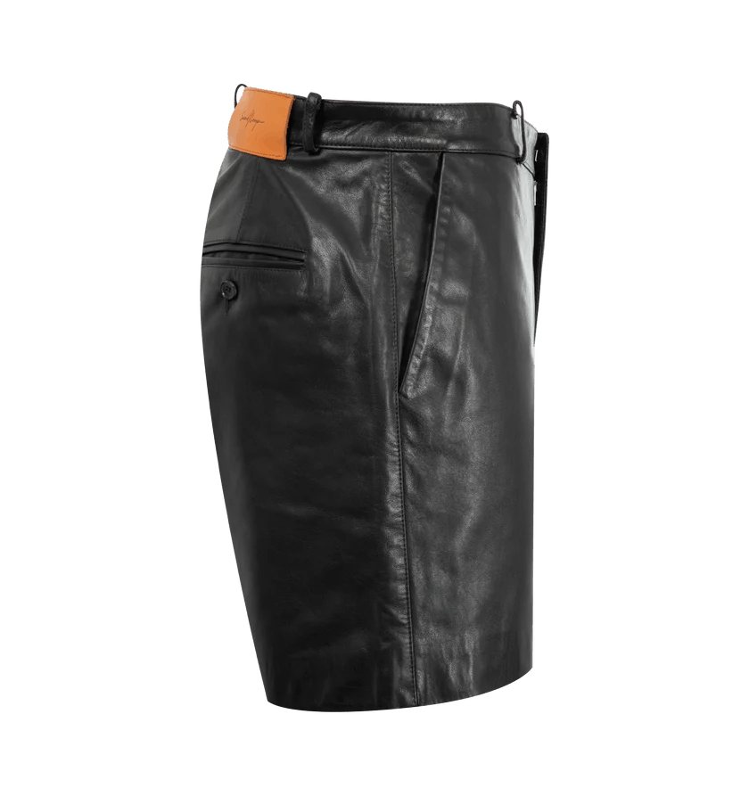 Second/Layer o1h1sh11225 Leather Short in Black Size US 36 / EU 52 - 3 Thumbnail