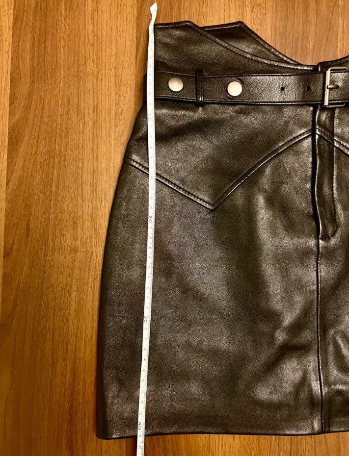 Saint Laurent Paris × Yves Saint Laurent Saint Laurent 19ss Skirt Leather Skirt2410-Nextarrow Size S / US 4 / IT 40 - 3 Thumbnail