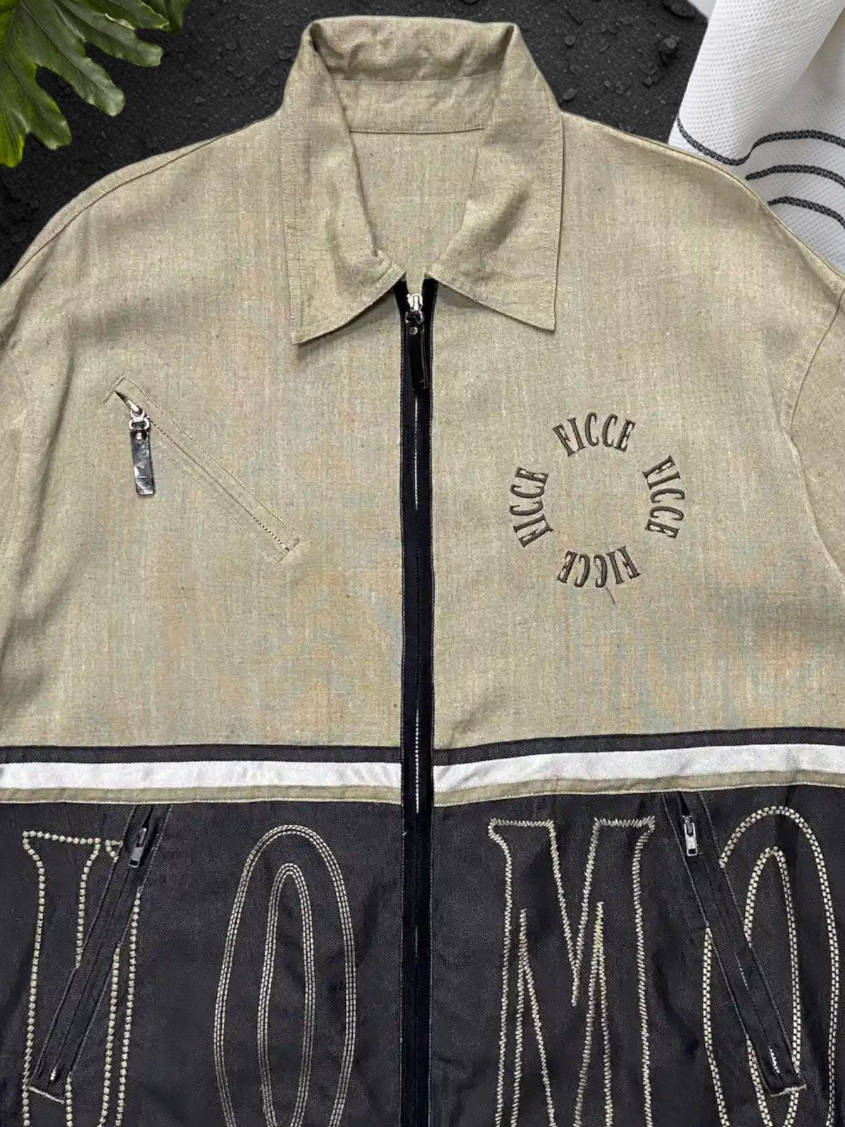 Japanese Brand × Yoshiyuki Konishi 80s Ficce Yoshiyuki Konishi Embroidered Cotton Twill Jacket Size US L / EU 52-54 / 3 - 8 Thumbnail