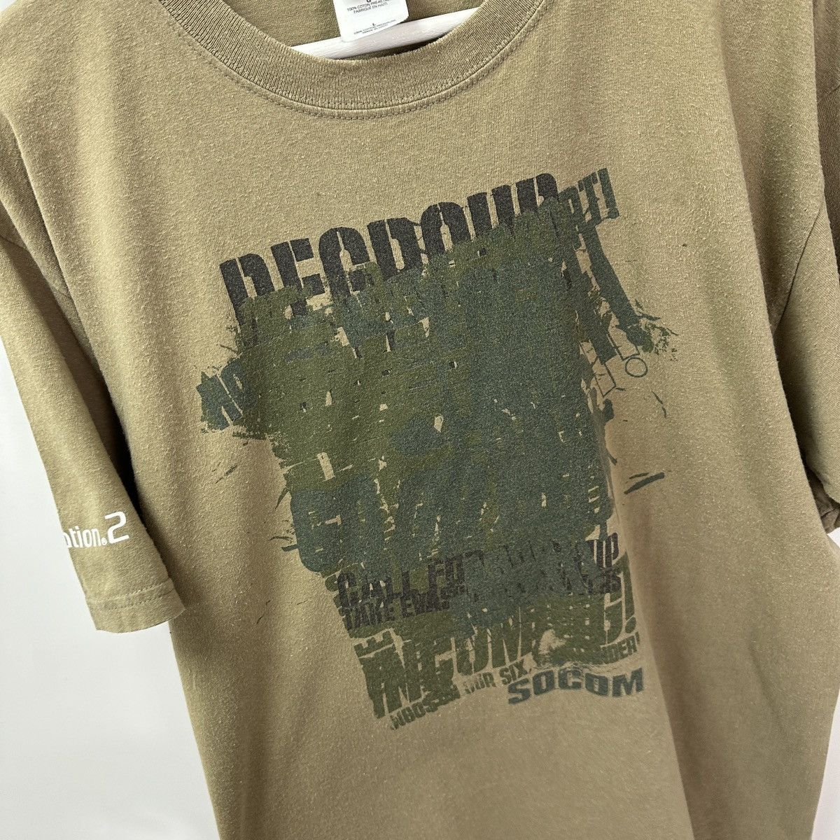 The Game Vintage 00s Socom US Navy PlayStation 2 promo tee y2k Game Size US L / EU 52-54 / 3 - 7 Thumbnail