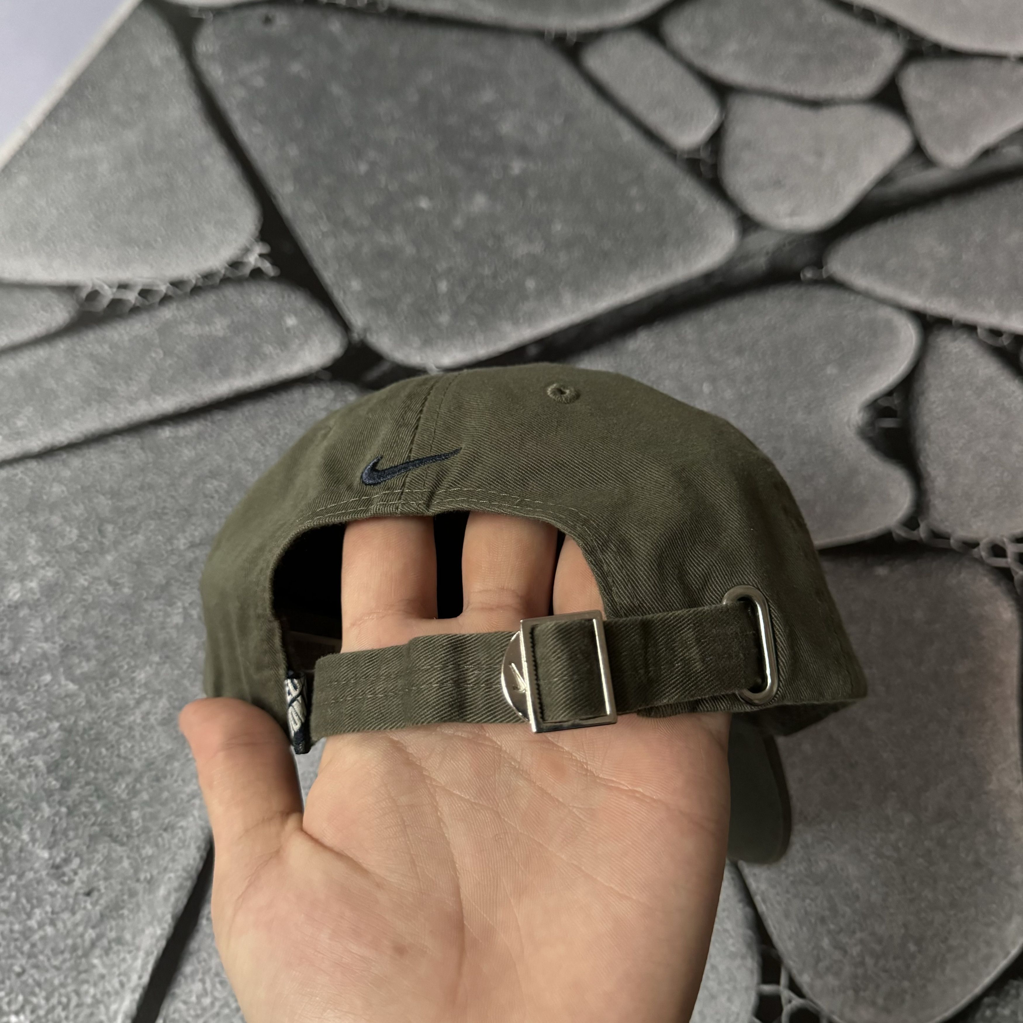 Nike × Vintage NIKE CANARIAS LIMITED EDITION DOUBLE SWOOSH KHAKI CAP Size ONE SIZE - 10 Thumbnail