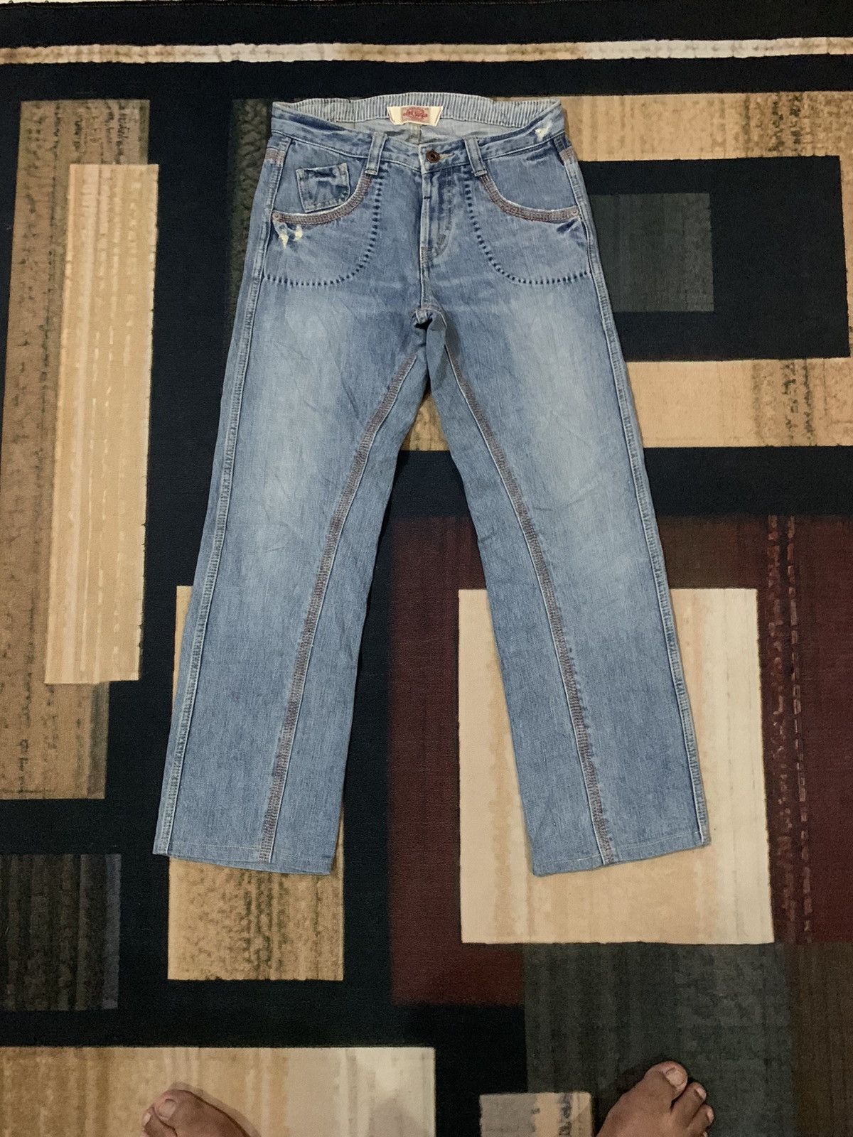 Le Grande Bleu (L.G.B.) Cube Sugar Denim Jeans Size US 29 - 1 Thumbnail