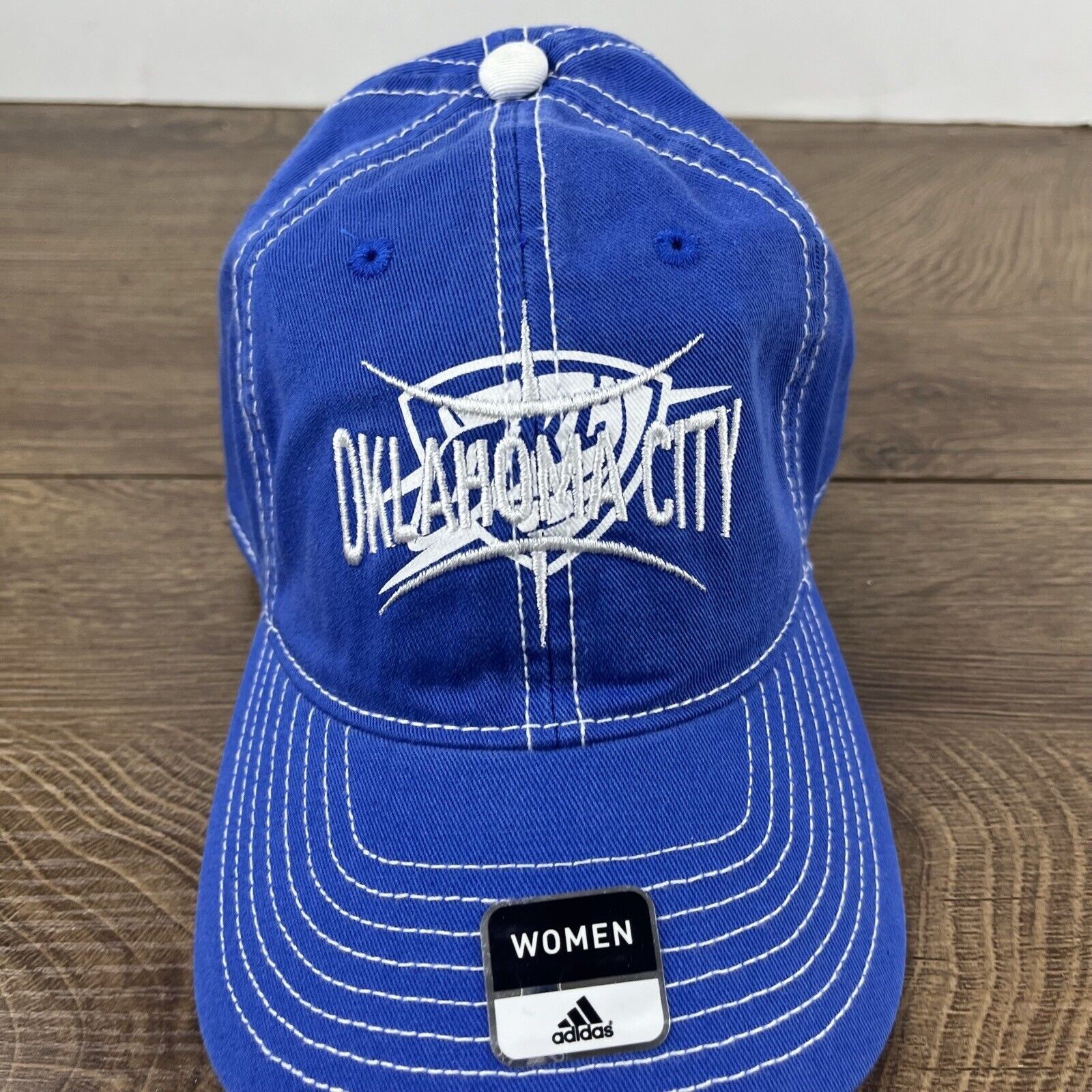 Adidas Oklahoma City Thunder Hat NBA Thunder Blue Cap Adjustable Bl Size ONE SIZE - 7 Thumbnail