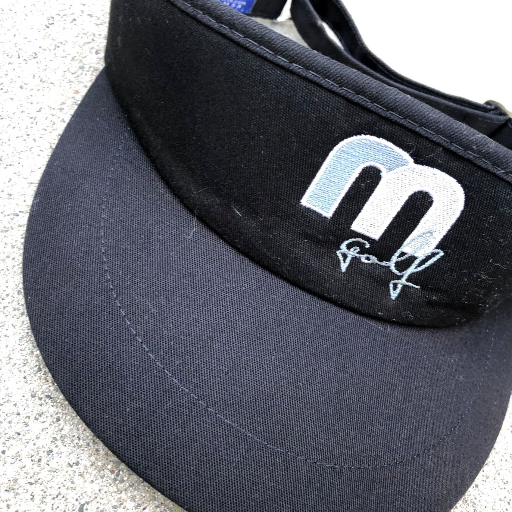 Imperial VINTAGE MISSOURICA GOLF High Crown Visor Hat Men's Black Imperial Adjustable Cap Size ONE SIZE - 2 Thumbnail