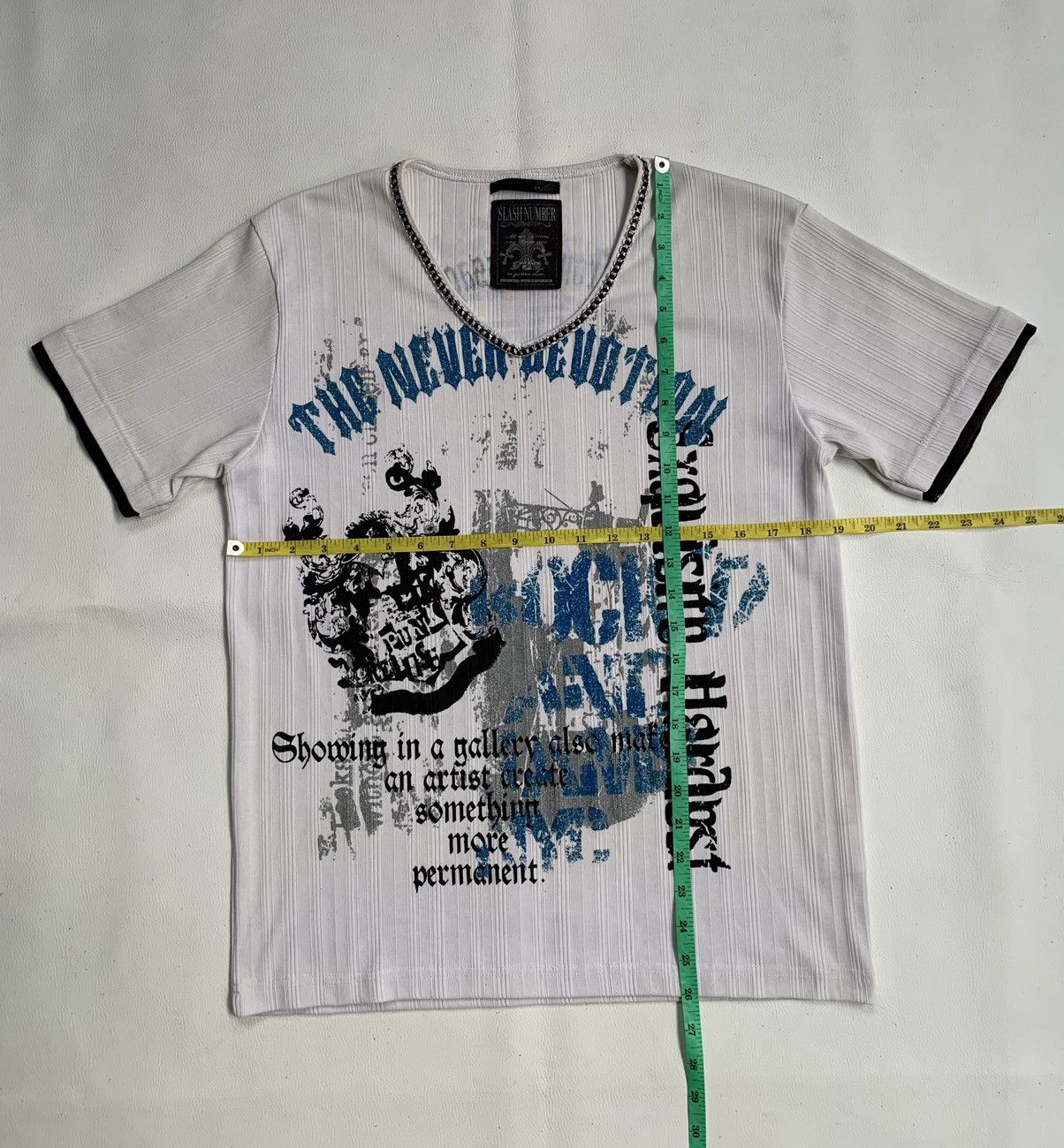 Beauty Beast × If Six Was Nine × Japanese Brand Gothic Japan Y2k Slash Number Tee Size US L / EU 52-54 / 3 - 8 Thumbnail