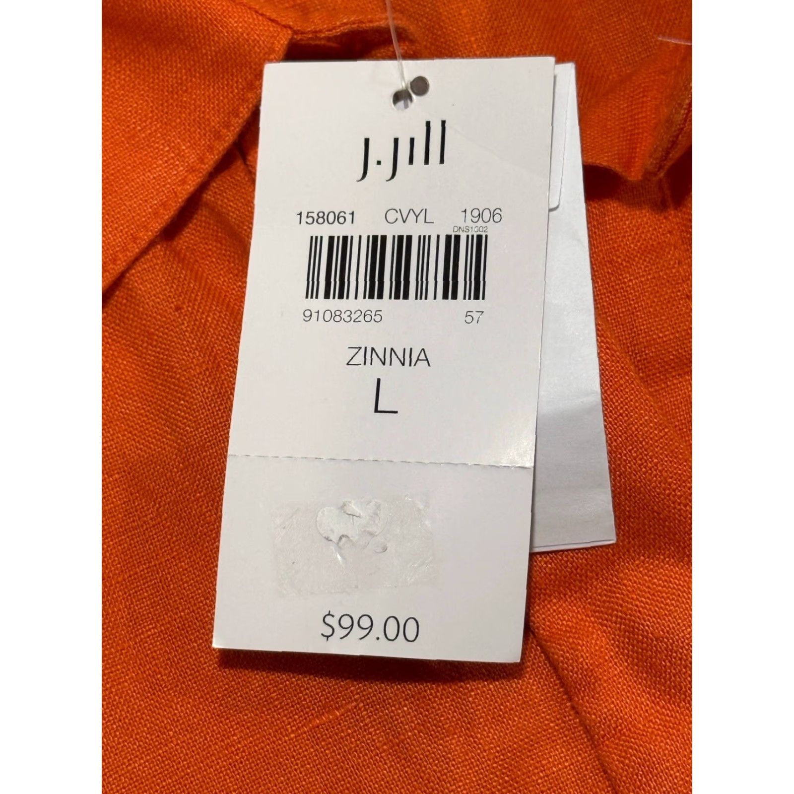 NWT J. Jill Love Linen Zinnia Orange Saffron Shirt Dress Large Shirt Dress  Women - homelandexpress.co.uk