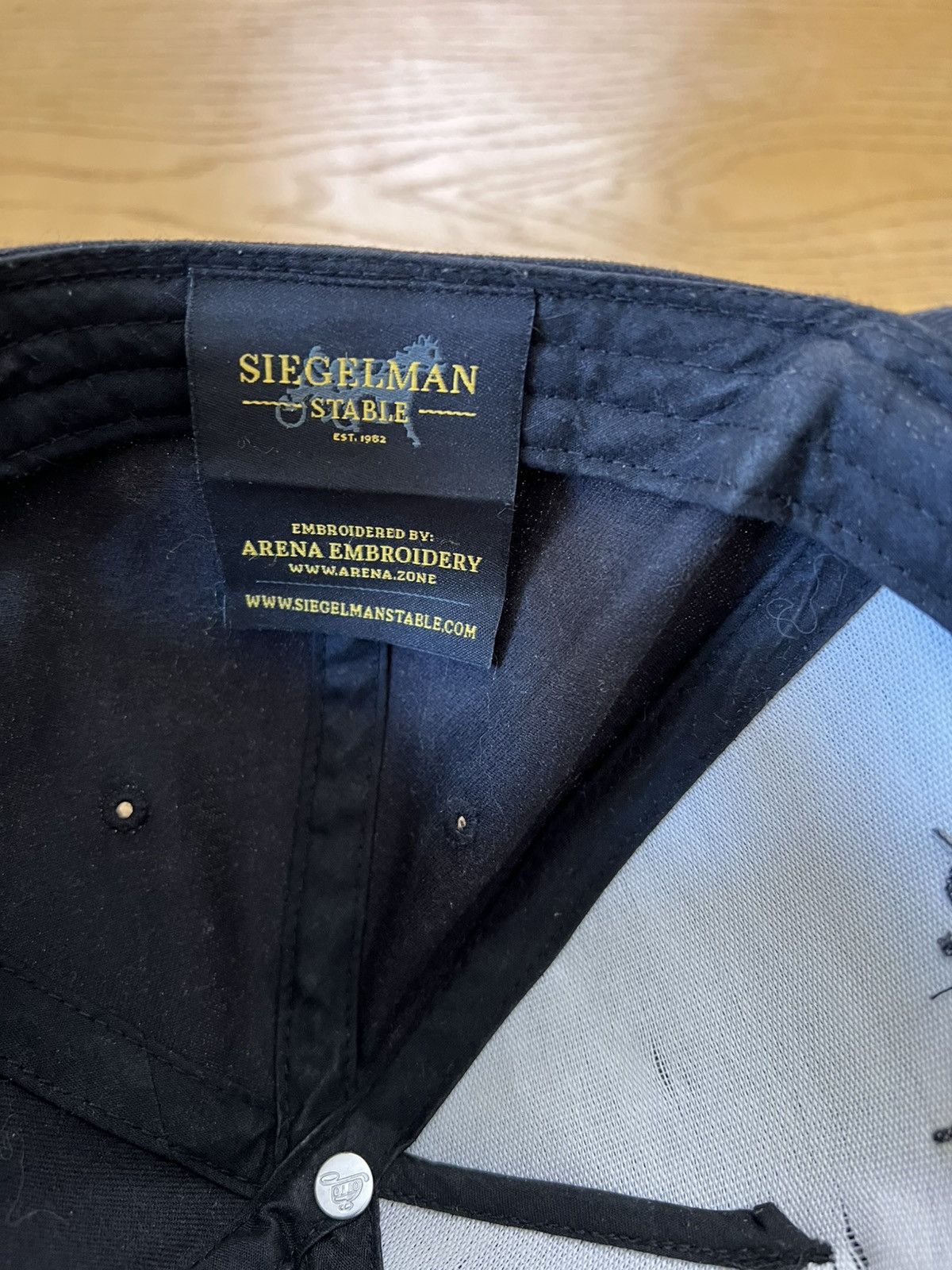 Siegelman Stable Sun faded black on black embroidered cap Size ONE SIZE - 5 Thumbnail