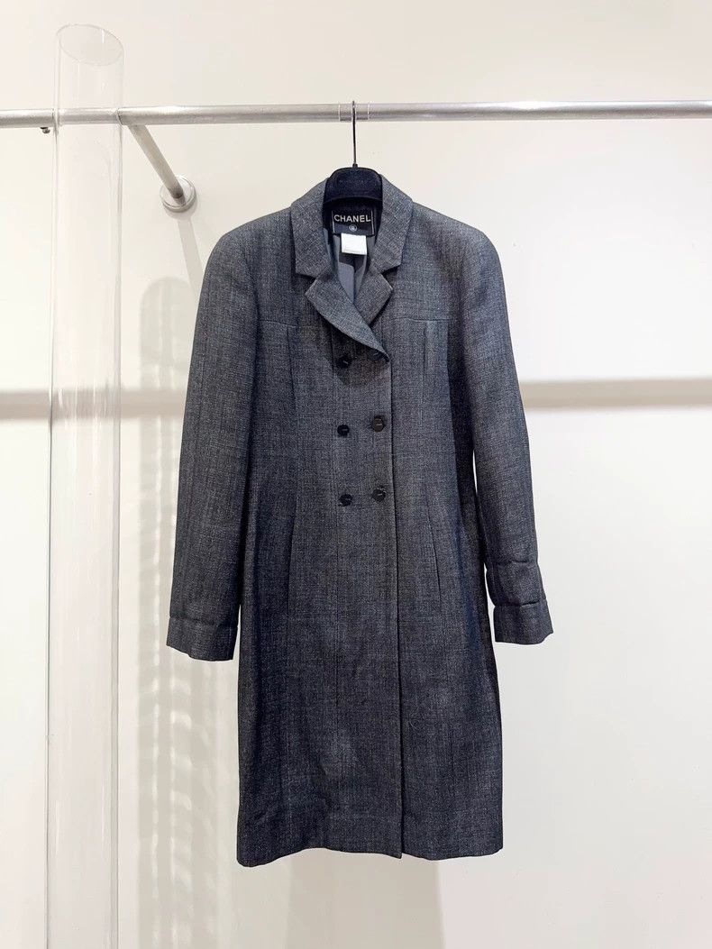 Chanel Chanel Mid-Length Coat with Subtle Shine - dmc Size US S / EU 44-46 / 1 - 1 Thumbnail