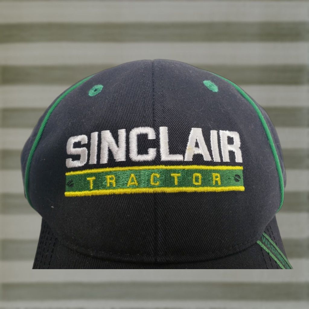 Vintage Nike Shirt Hat Mens Adjustable Black Green Sinclair Tractor MLB Baseball Cap Snapback Classic Washington IA Size ONE SIZE - 1 Thumbnail