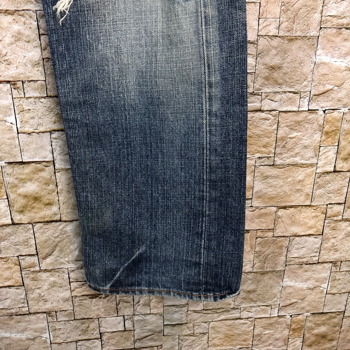 Japanese Brand Olive Des Olive Jeans Blue Distressed Denim Pants #A451 Size US 32 / EU 48 - 13 Thumbnail