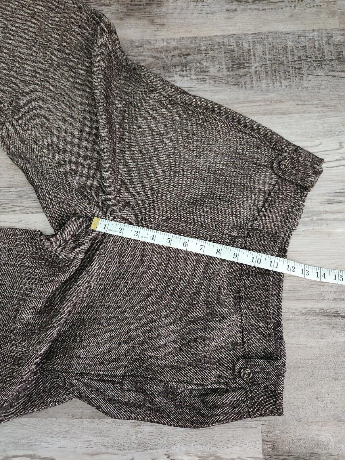 Designer Soft Surroundings Tweed Pants Size 6 Tall Brown Wide Size 28" / US 6 / IT 42 - 5 Thumbnail
