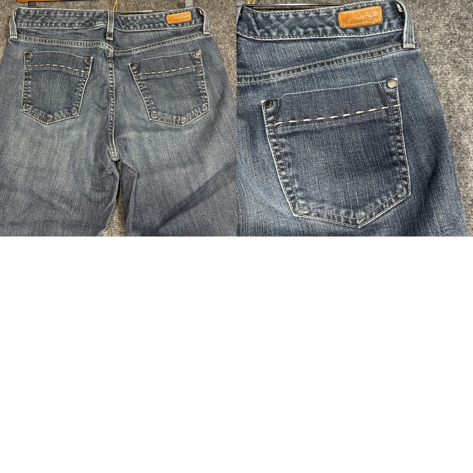 Eddie Bauer Eddie Bauer Jeans Womens 28 Crop Cotton Stretch Medium Wash Pockets Split Hem Jeans Cropped Waist 28 Blue 5-Pocket Design Mens Womens Girls Boys Size 28" / US 6 / IT 42 - 8 Thumbnail