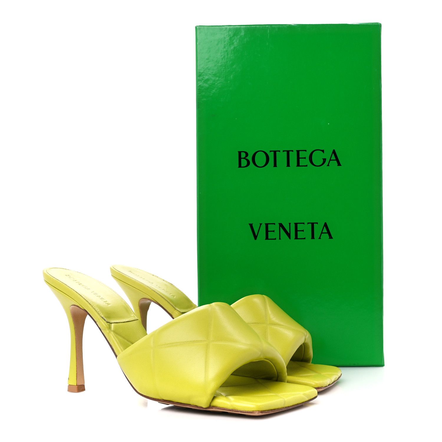 Bottega Veneta o1mle0325 Lido Mule Sandals in Kiwi Size US 9.5 / IT 39.5 - 6 Thumbnail