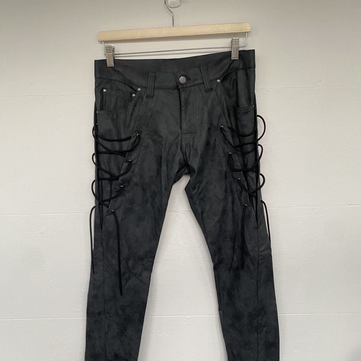 Tornado Mart Tornado Mart Leather String Pants Size 31" - 1 Thumbnail