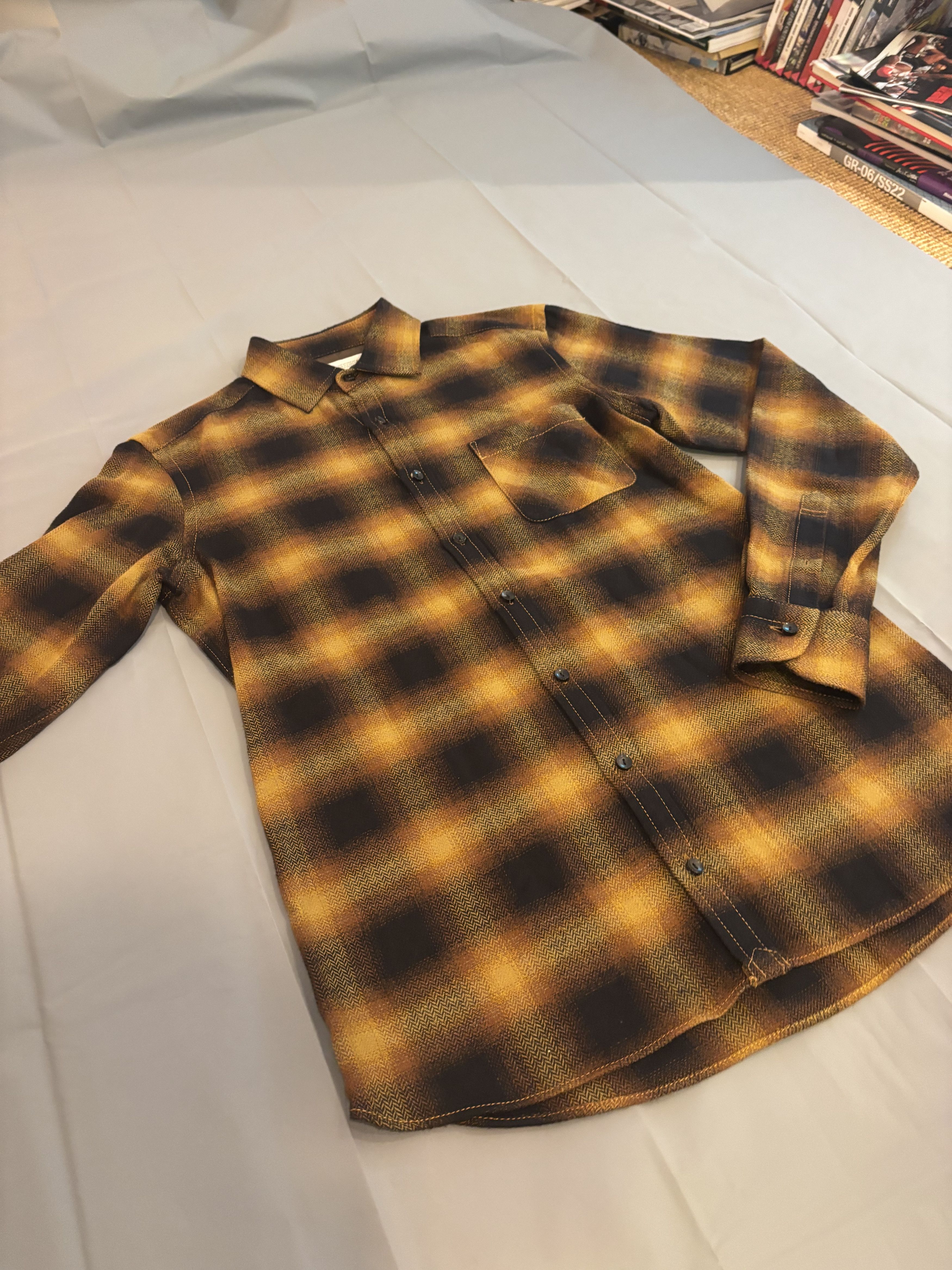 Kolor Chemise à carreaux orange et noir Kolor Japon en tbe Size US M / EU 48-50 / 2 - 5 Thumbnail