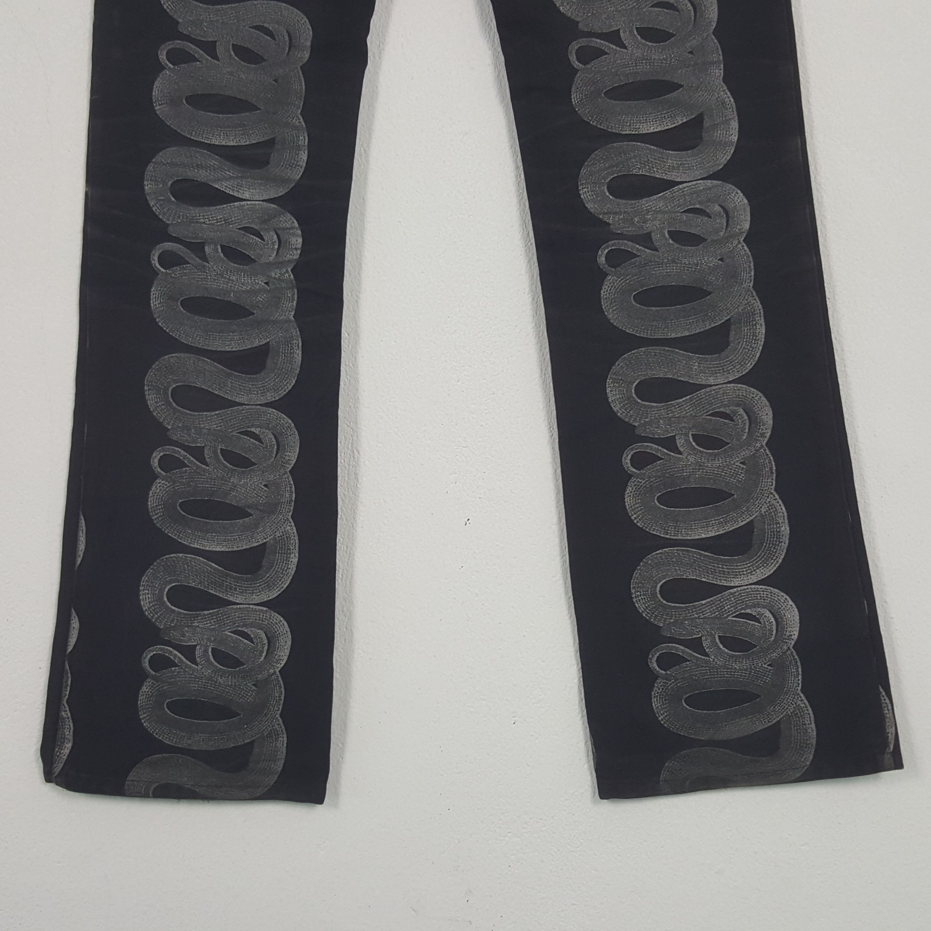 Hysteric Glamour × Japanese Brand × Vintage Vintage Hysteric Glamour Snake Art Japanese Denim Jeans Size 25" / US 0 / IT 36 - 6 Thumbnail