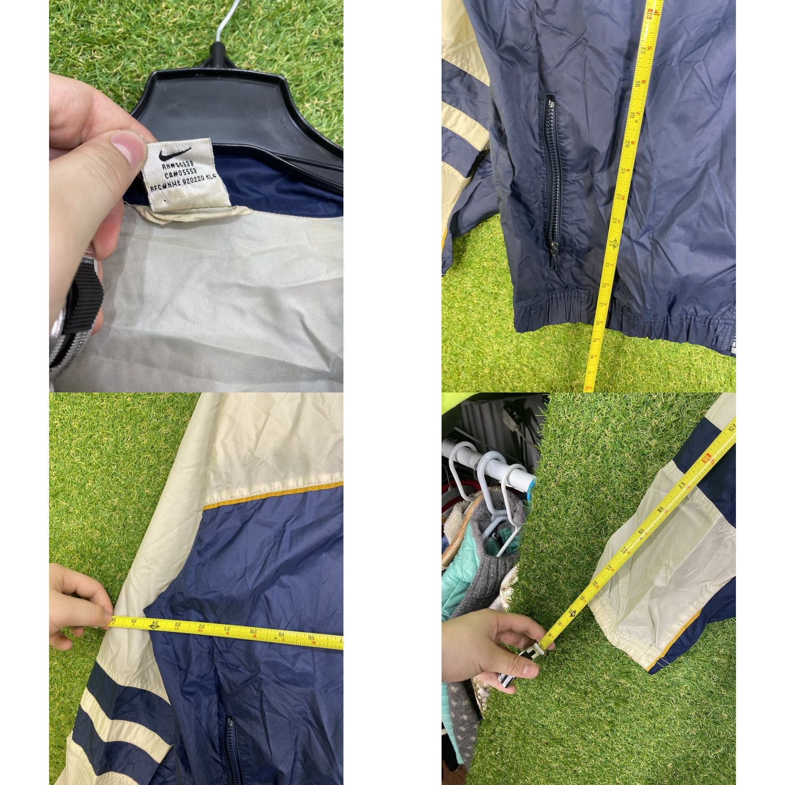 Nike Nike Windbreaker Mens XL Full Zip Nylon Vintage 90s Center Swoosh Wind Stopper Blue Jacket Size US XL / EU 56 / 4 - 8 Thumbnail