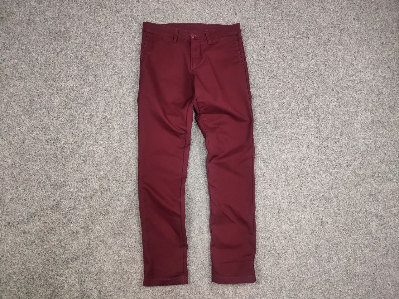 Carhartt × Vintage Carhartt Wip Sid Pants Burgundy Casual Trouser Vintage USA Size US 30 / EU 46 - 3 Thumbnail