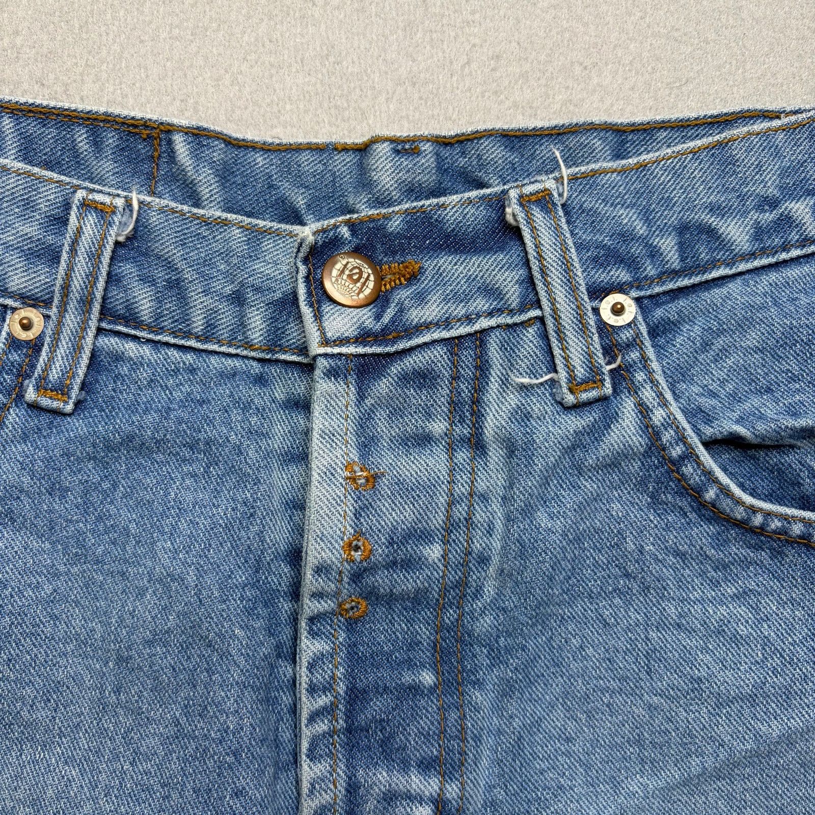 L.E.I. Vintage Lei Denim Cut Off Shorts Sz 31 Frayed Hem Y2K Size 31" - 10 Thumbnail