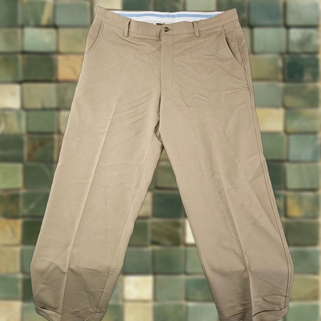 Footjoy FootJoy Pants Mens 38x29 Khaki Stretch Flat Front Golf Performance Wrinkle Resistant Pockets Beig Size US 38 / EU 54 - 1 Thumbnail