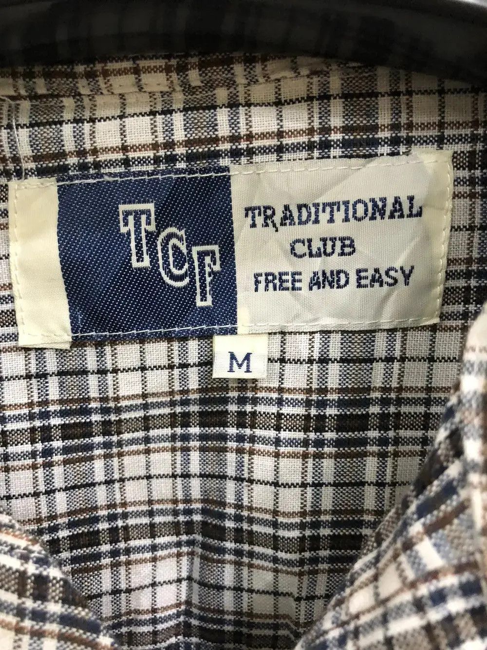 Flannel Vintage TCF Plaid Tartan Flannel Shirt 👕 Size US M / EU 48-50 / 2 - 3 Thumbnail