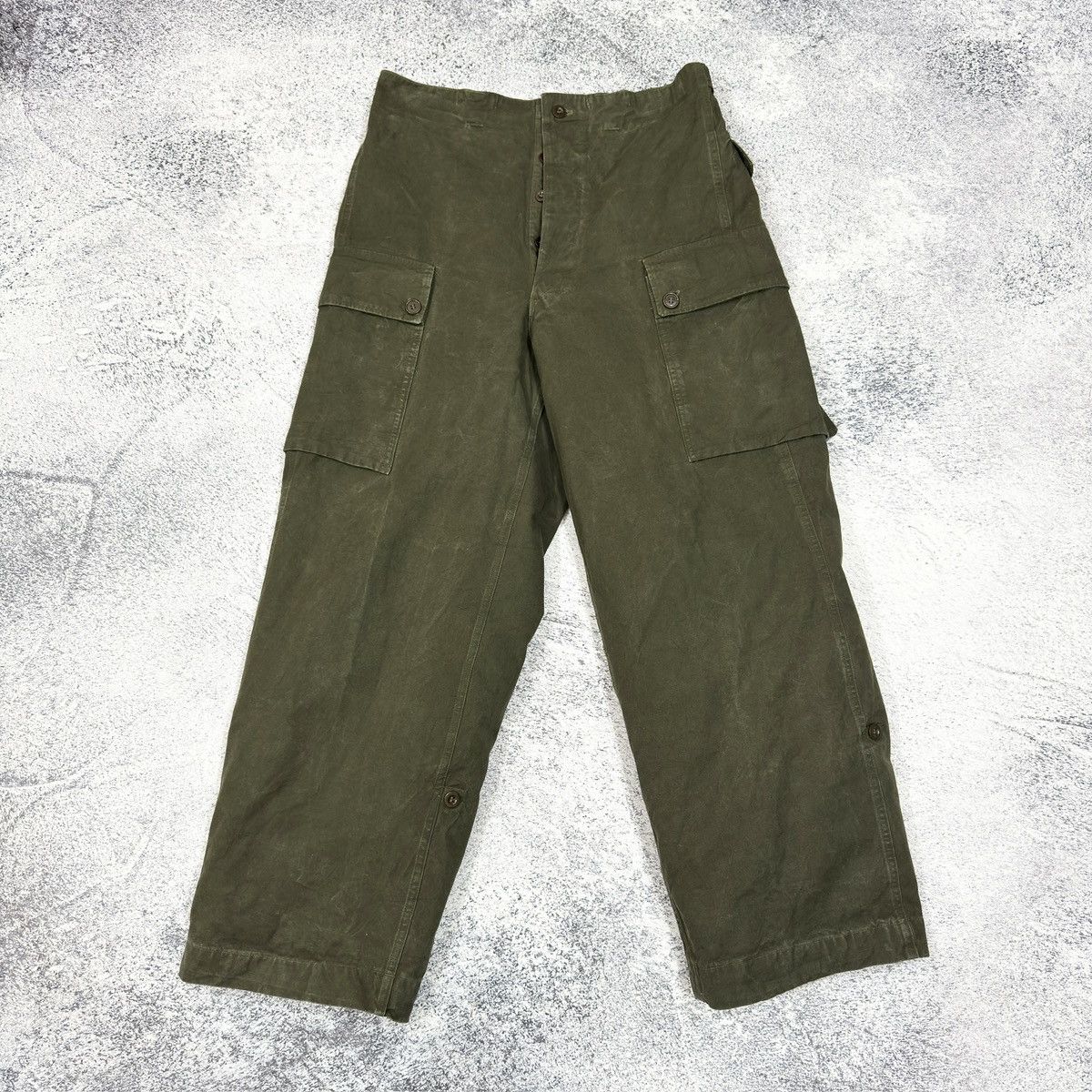 Vintage Vintage Army Military 1950s Pants 32 size Size US 32 / EU 48 - 1 Thumbnail