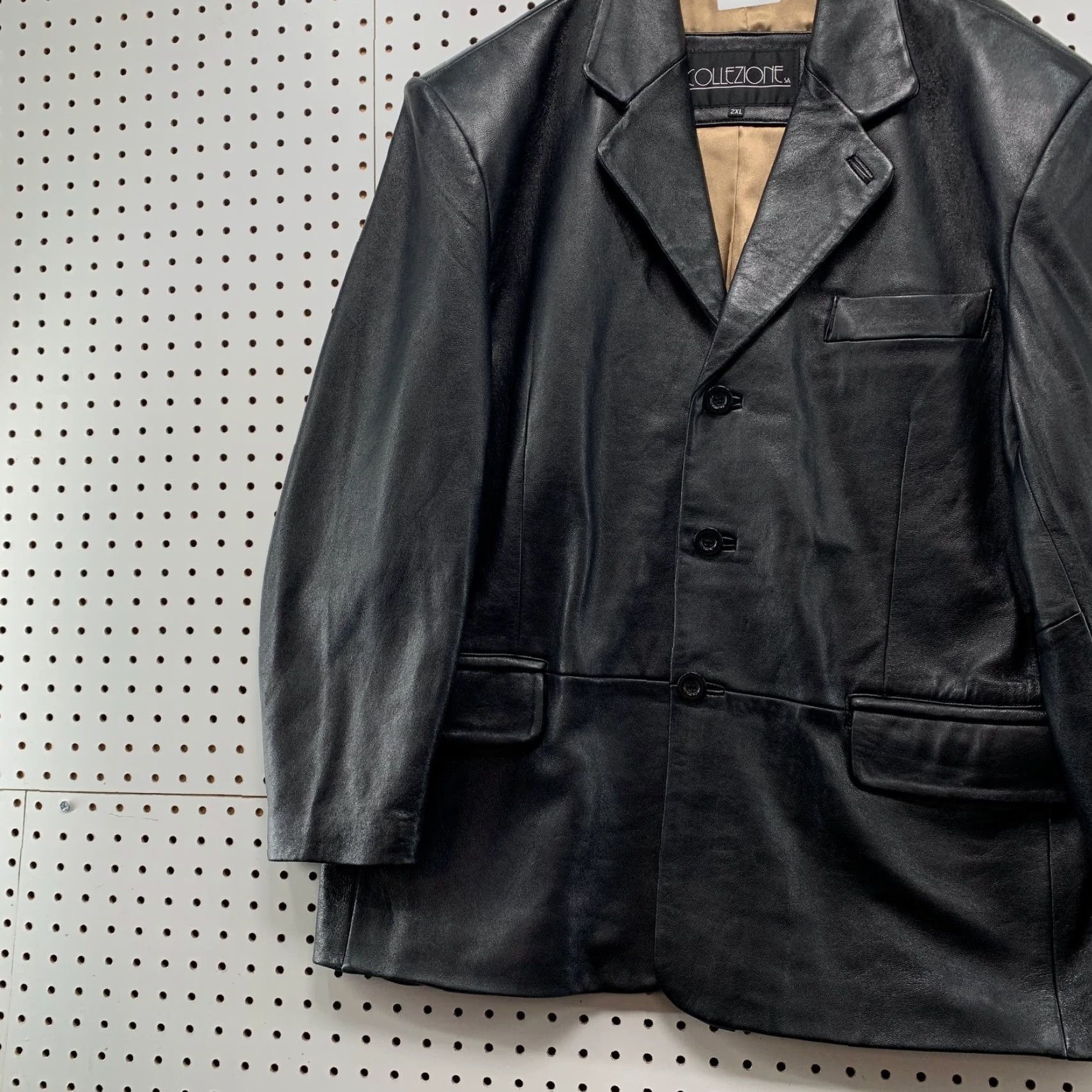 Vintage VINTAGE Collezione Leather Jacket Mens 2XL Black Super Natural Dean Winchester Jacket Men 2XL Black Collezione Leather Bomber Tv Decade 90s Mens Size US XXL / EU 58 / 5 - 3 Thumbnail