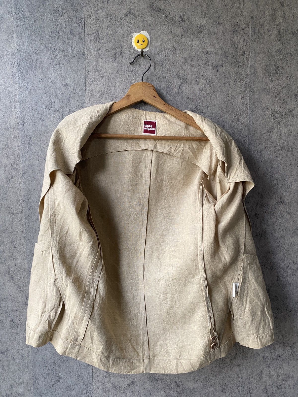 Issey Miyake Vintage 70s/80s Issey Miyake Square Label Linen Coat Jacket Size M / US 6-8 / IT 42-44 - 15 Thumbnail