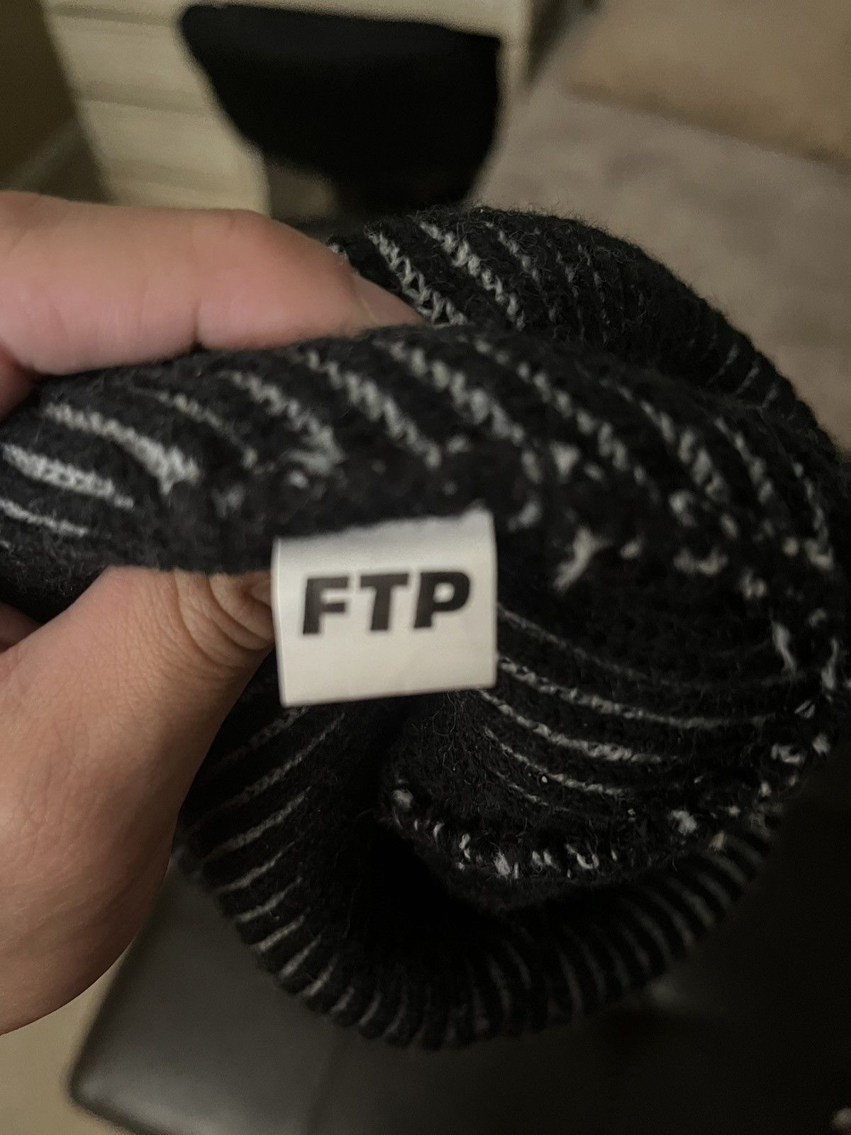 Fuck The Population FTP two tone beanie black Size ONE SIZE - 3 Thumbnail