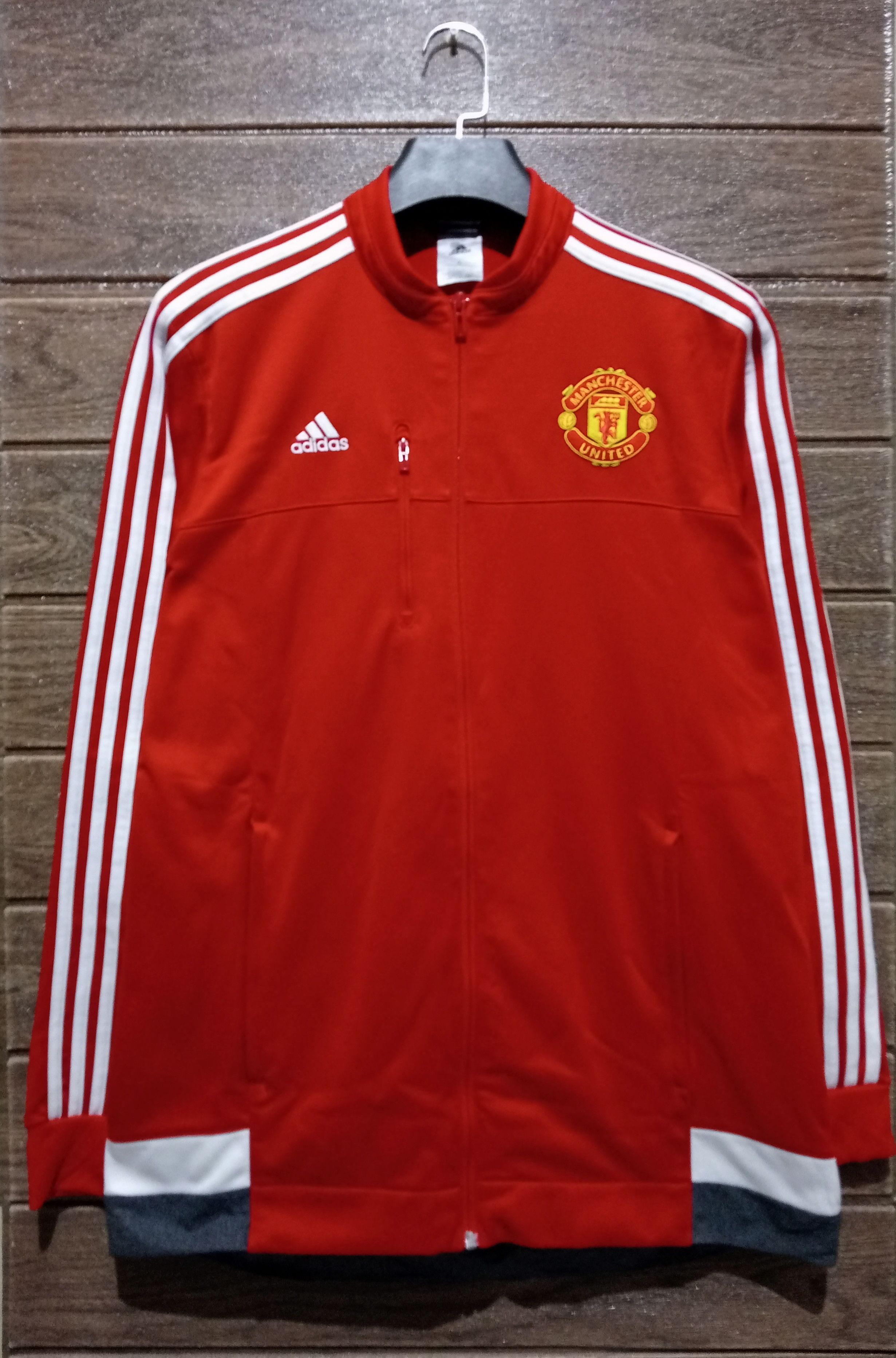 Adidas Vintage Adidas Manchester United 2015 Track Jacket Size US L / EU 52-54 / 3 - 1 Thumbnail