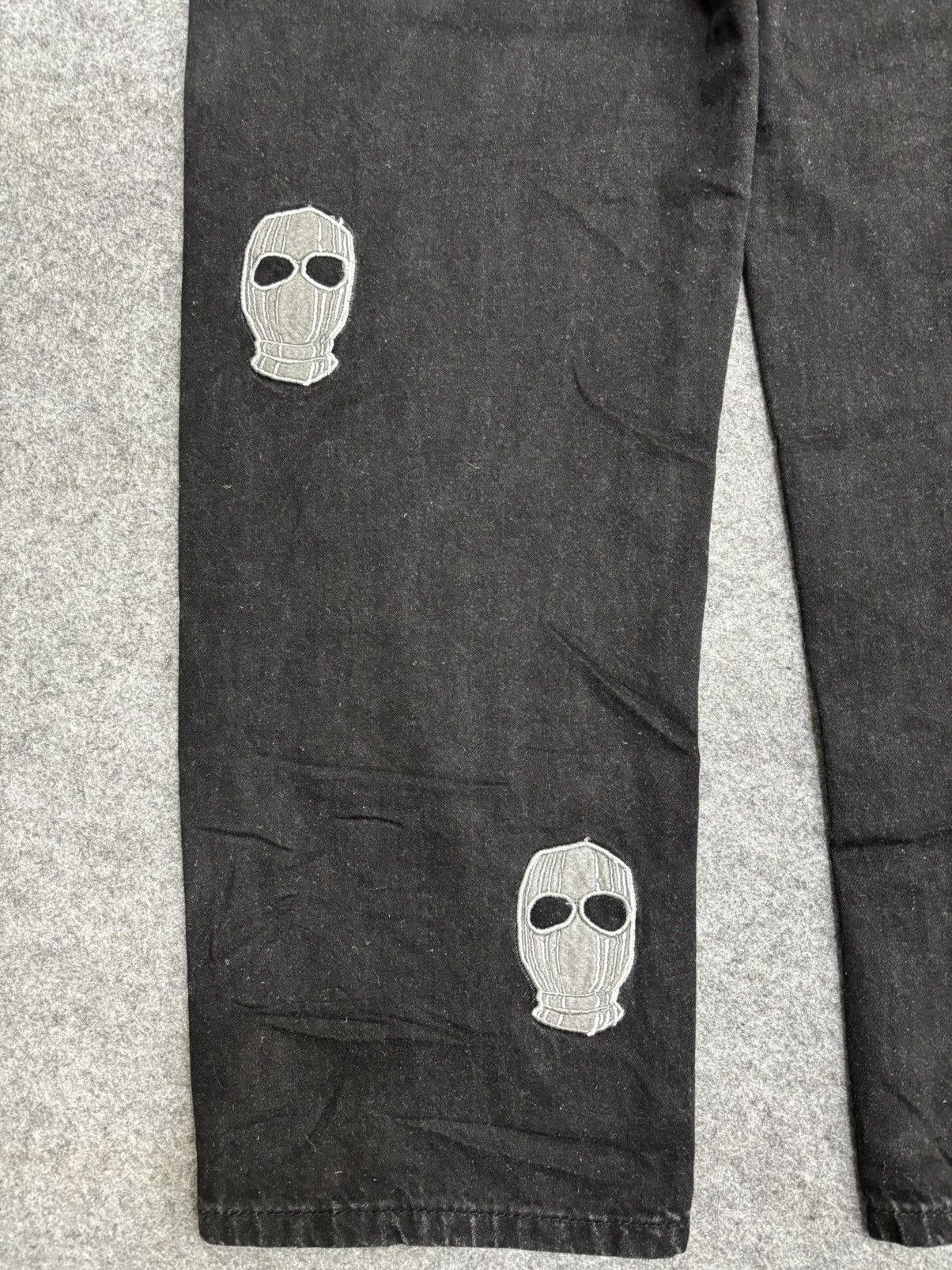 Japanese Brand 💥90s Style💥404MOB Baggy Embroidery Tapered Light Denim F602 Size US 30 / EU 46 - 15 Thumbnail