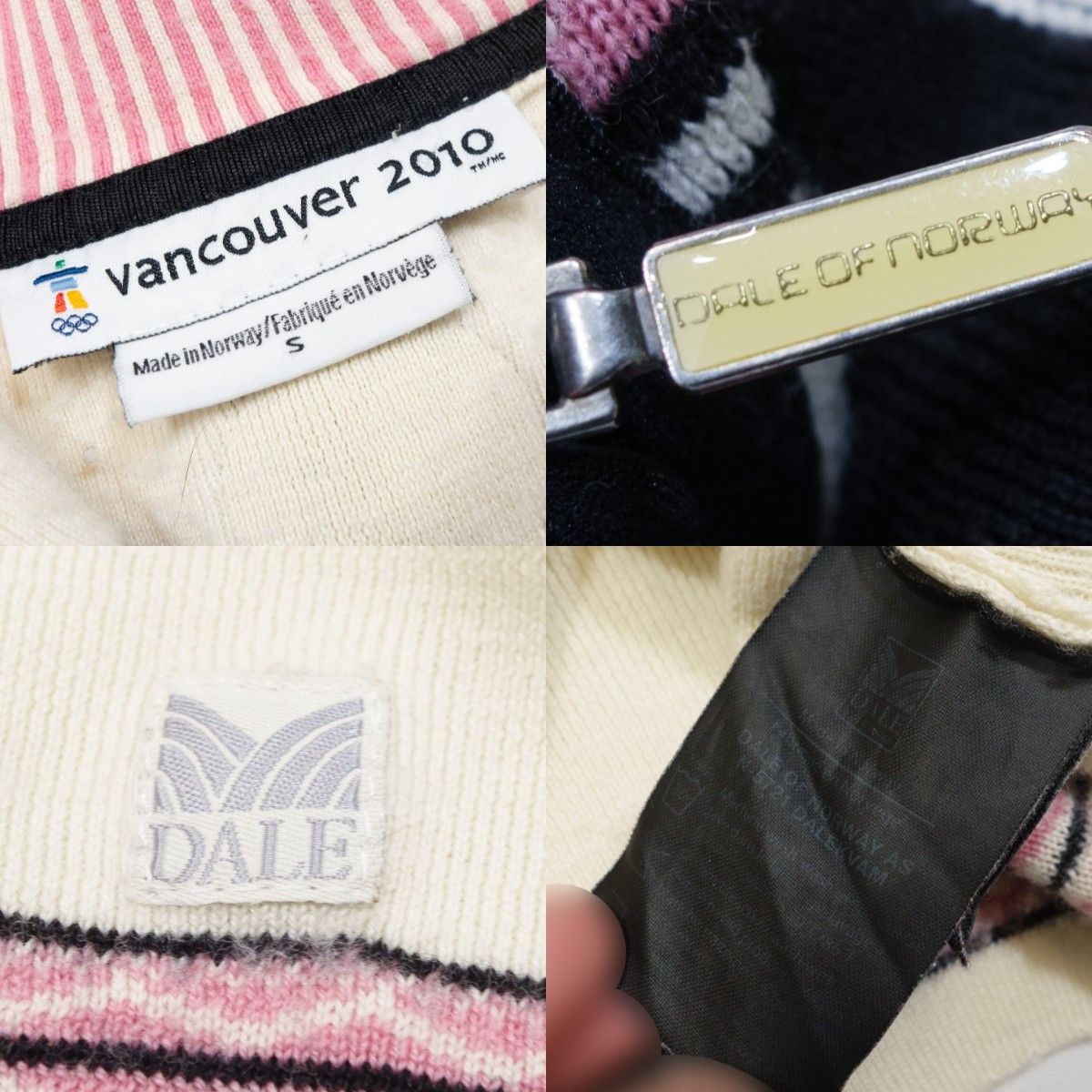 Dale Of Norway Vancouver 2010 Olympic Merino Wool 1/4 Zip Fair Isle Sweater Size S / US 4 / IT 40 - 9 Thumbnail