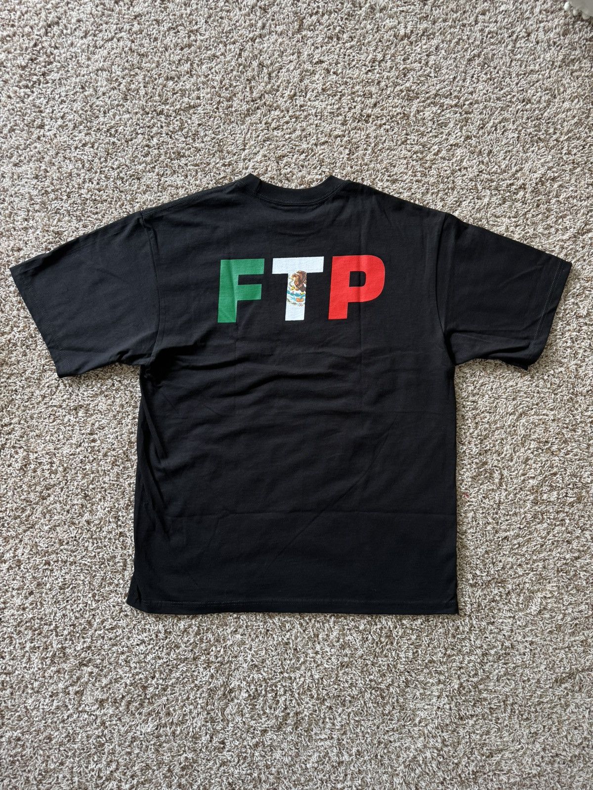 Fuck The Population FTP MEXICAN FLAG LOGO TEE BLACK LARGE