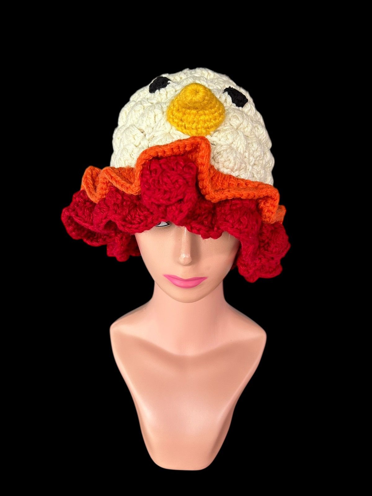 Japanese Brand × Kapital × Vintage Crochet Knitted Handmade Beanie Hats Size ONE SIZE - 3 Thumbnail