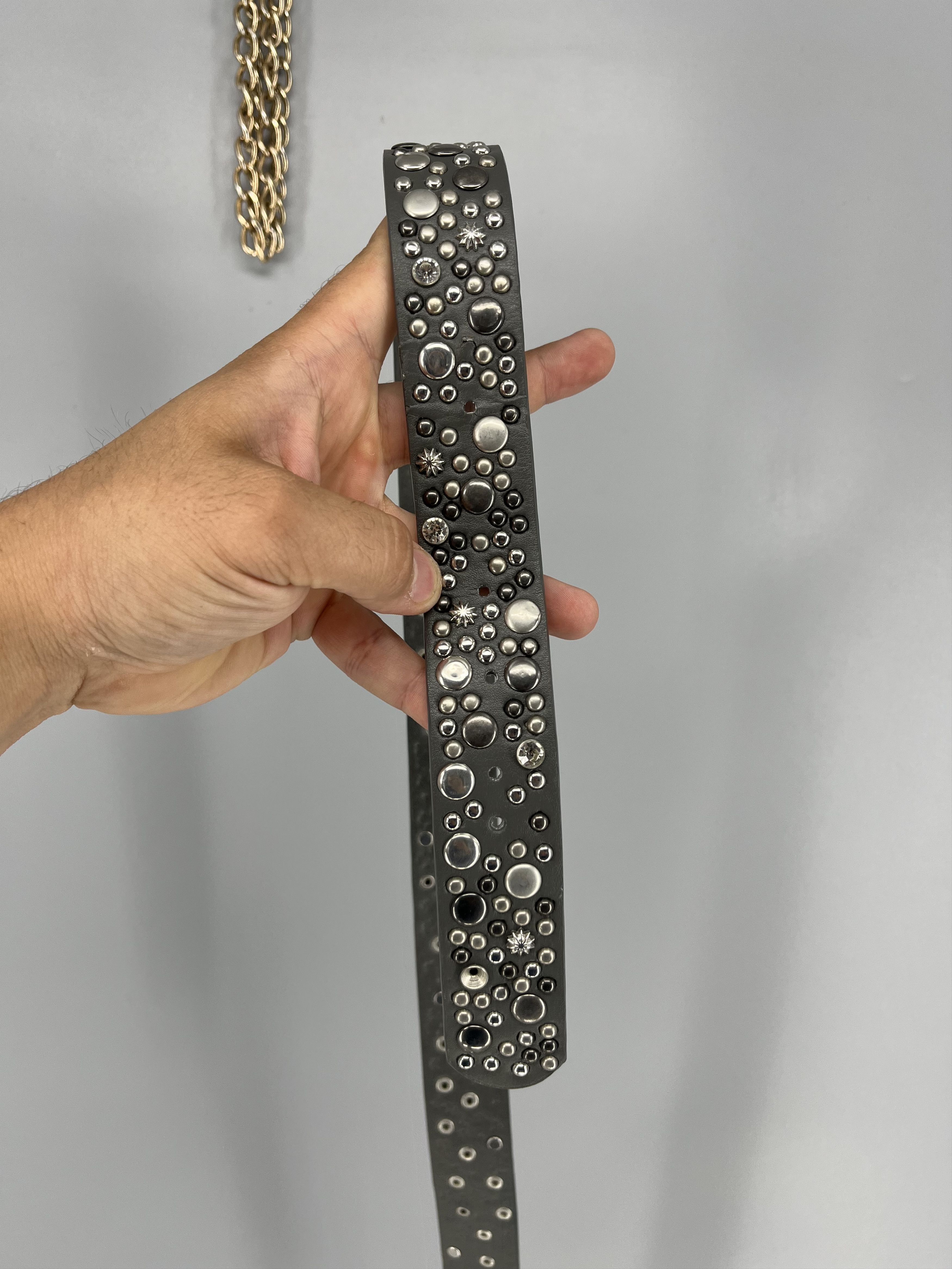 Japanese Brand Vintage 90s Punk Belt Leather Band Rock Y2K 90s Y2K Size ONE SIZE - 8 Thumbnail