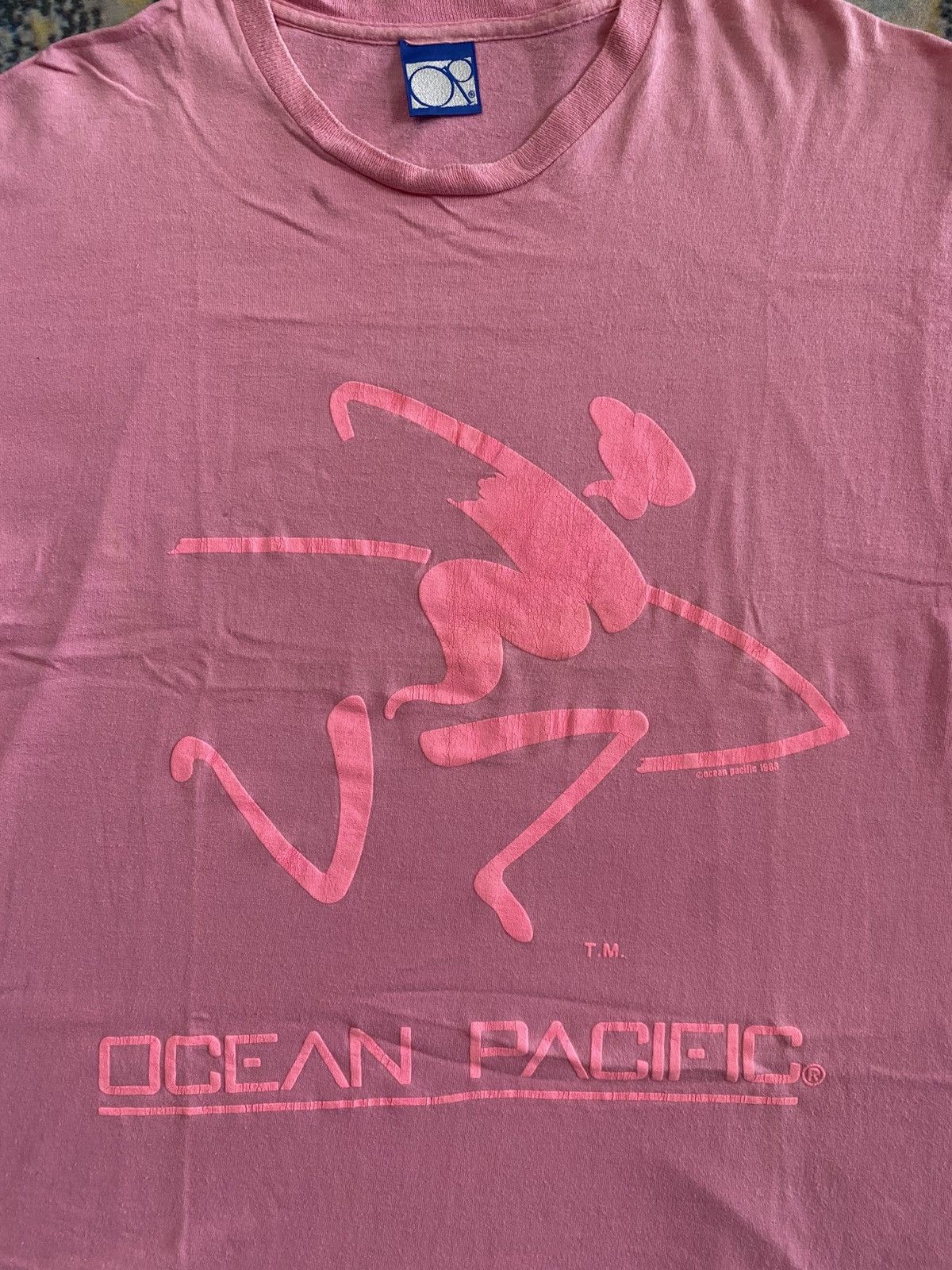 Ocean Pacific × Vintage Vintage 1988 Ocean Pacific Surf Cropped Tee Adult Medium Size US M / EU 48-50 / 2 - 2 Thumbnail