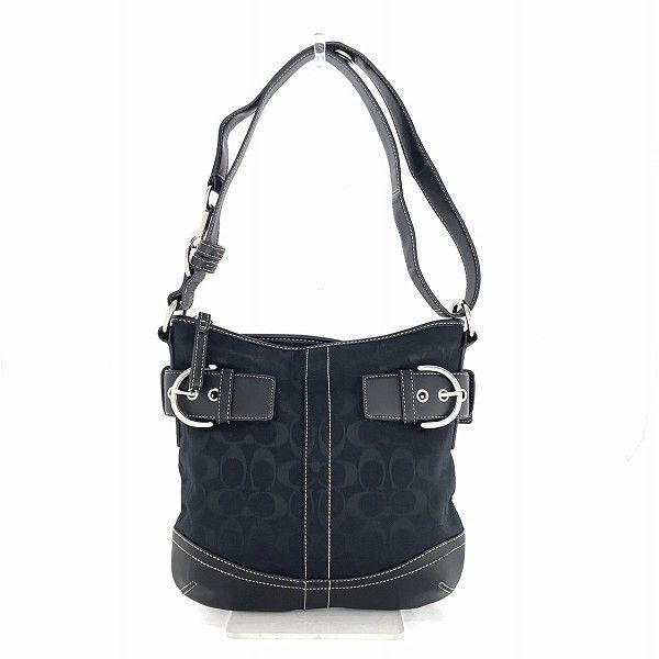 Coach Coach Signature Leather Crossbody Bag F03574 Canvas Crossbody Bag F03574 in Great Condition