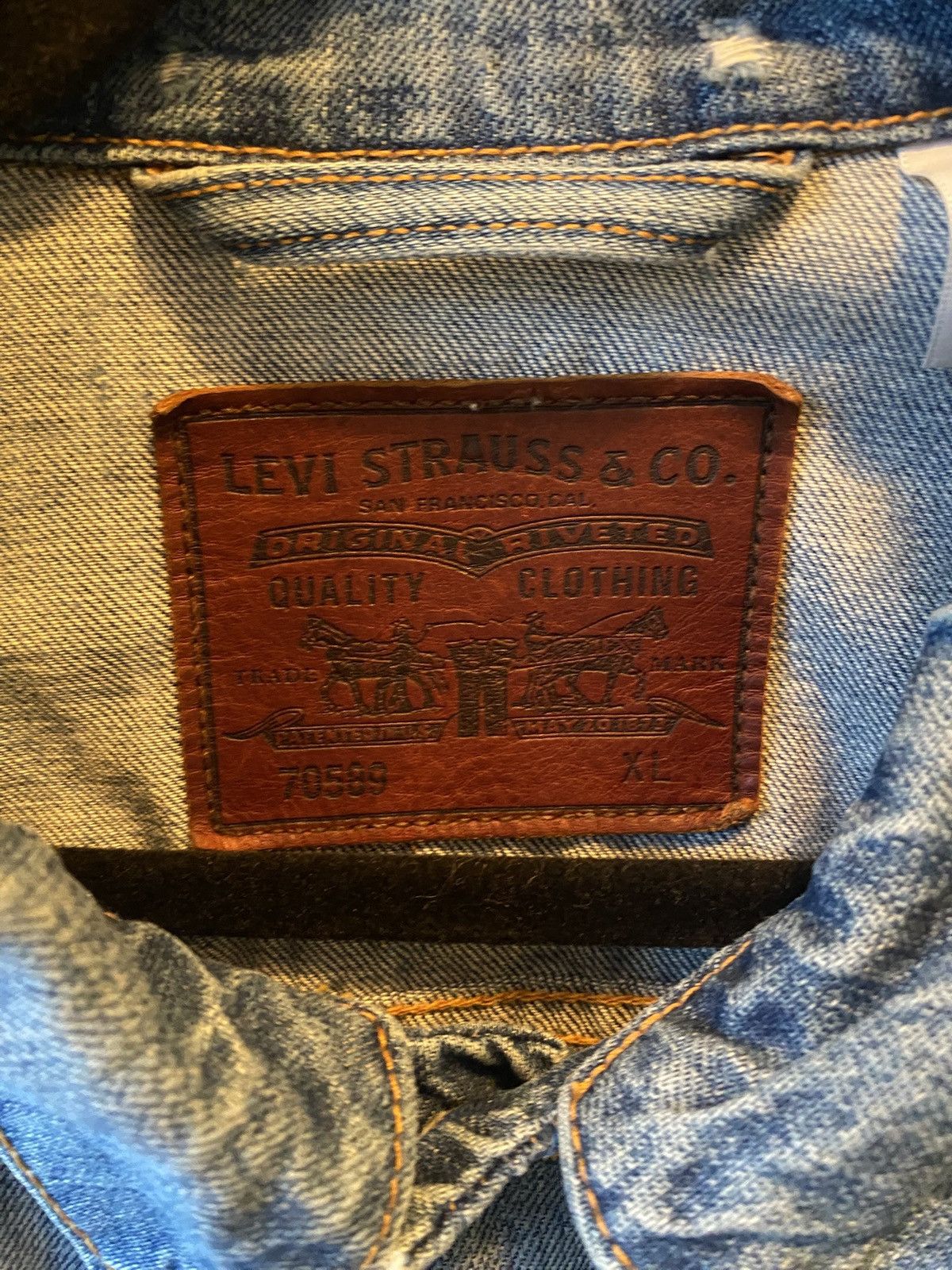 Levi's Levis x Brooks Brothers Denim Jacket Size US XL / EU 56 / 4 - 3 Thumbnail