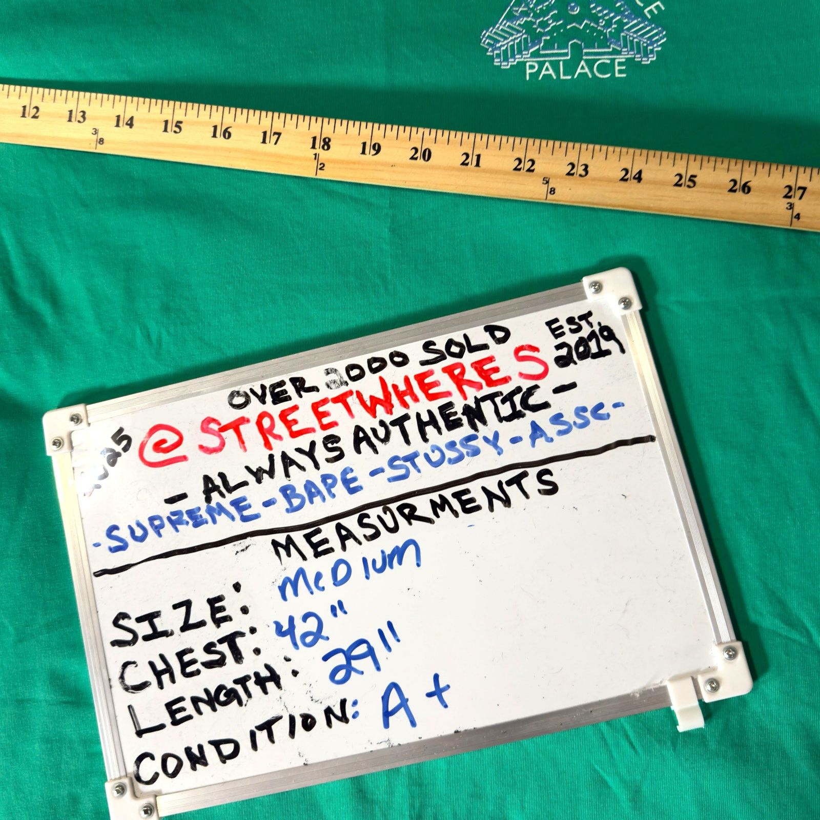 Palace Palace FW18 K Head T-shirt Men’s M - Designer Streetwear Size US M / EU 48-50 / 2 - 7 Thumbnail