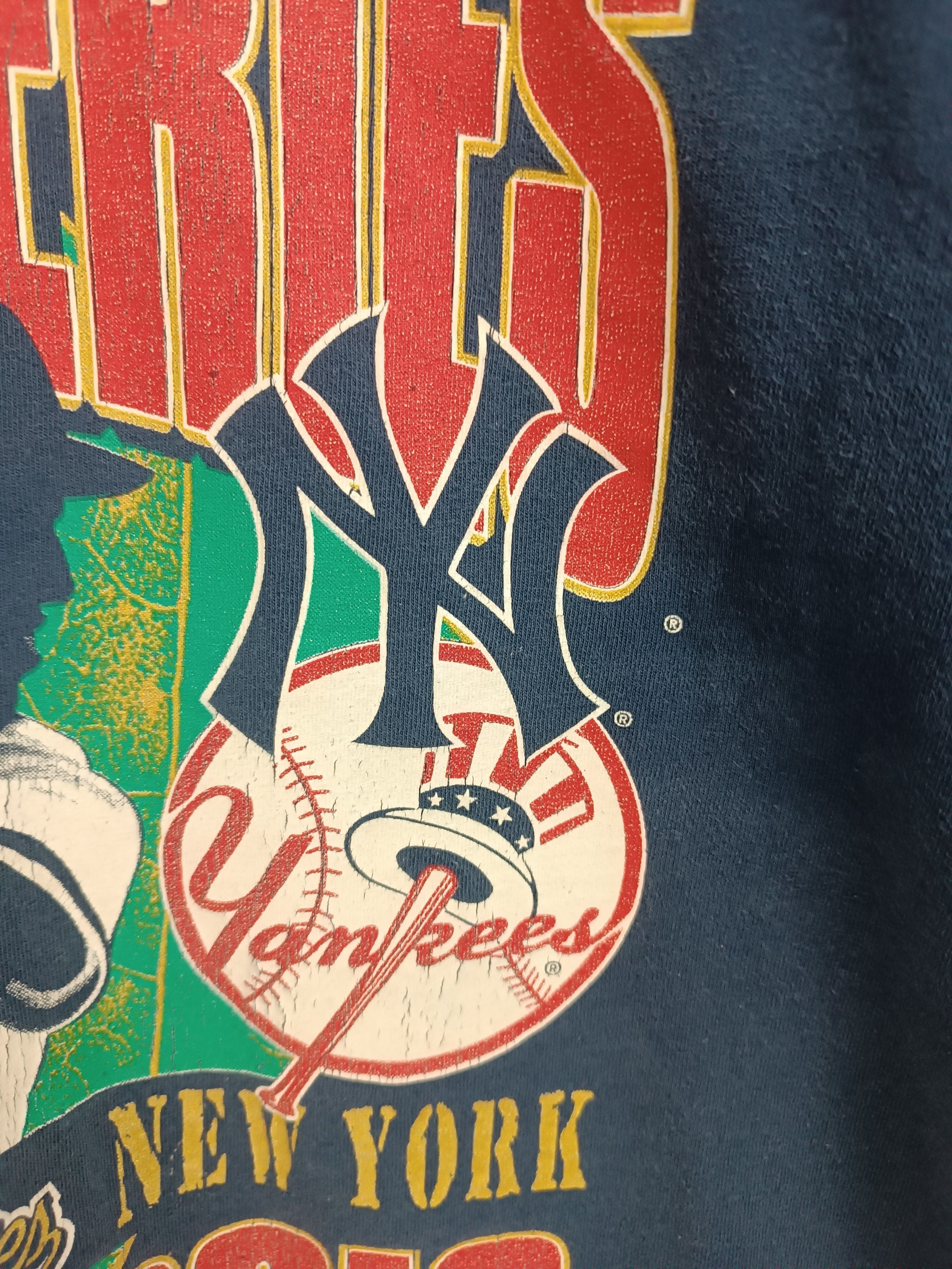 MLB VINTAGE 90'S WORLD SERIES BRAVES VS YANKEES VERY RARE MLB Size US L / EU 52-54 / 3 - 11 Thumbnail