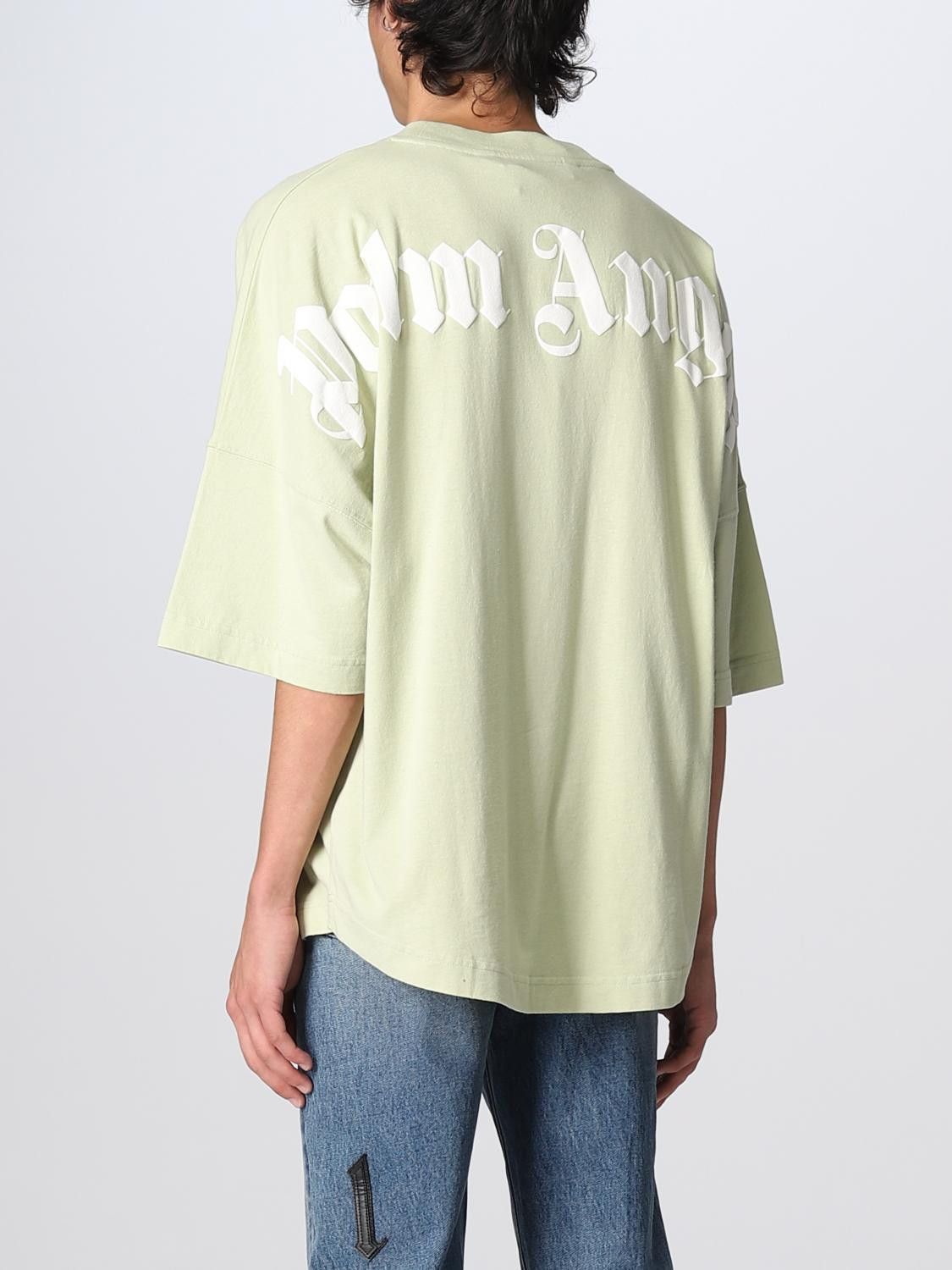 Palm Angels Mint Green Classic Back Logo Oversized T-Shirt Size M / US 6-8 / IT 42-44 - 2 Thumbnail