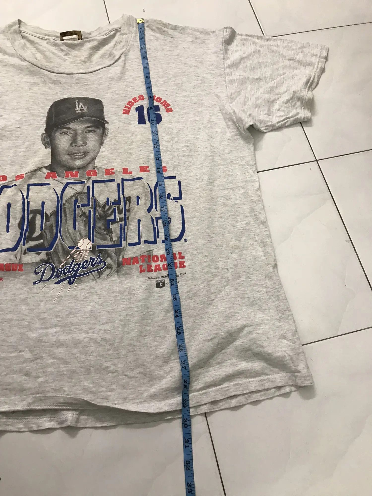 Vintage 1995 Nutmeg Dodgers Tee Size US XL / EU 56 / 4 - 7 Thumbnail