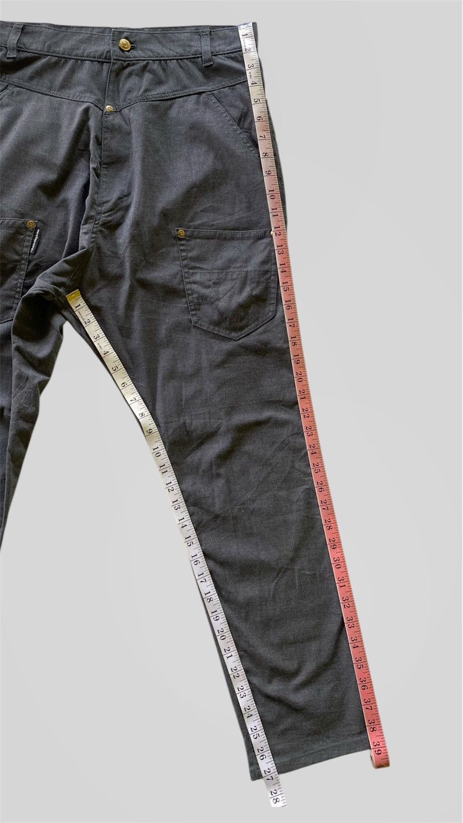 Issey Miyake Vintage Mercibeaucoup Drop Crotch Reverse Pants Size US 30 / EU 46 - 8 Thumbnail